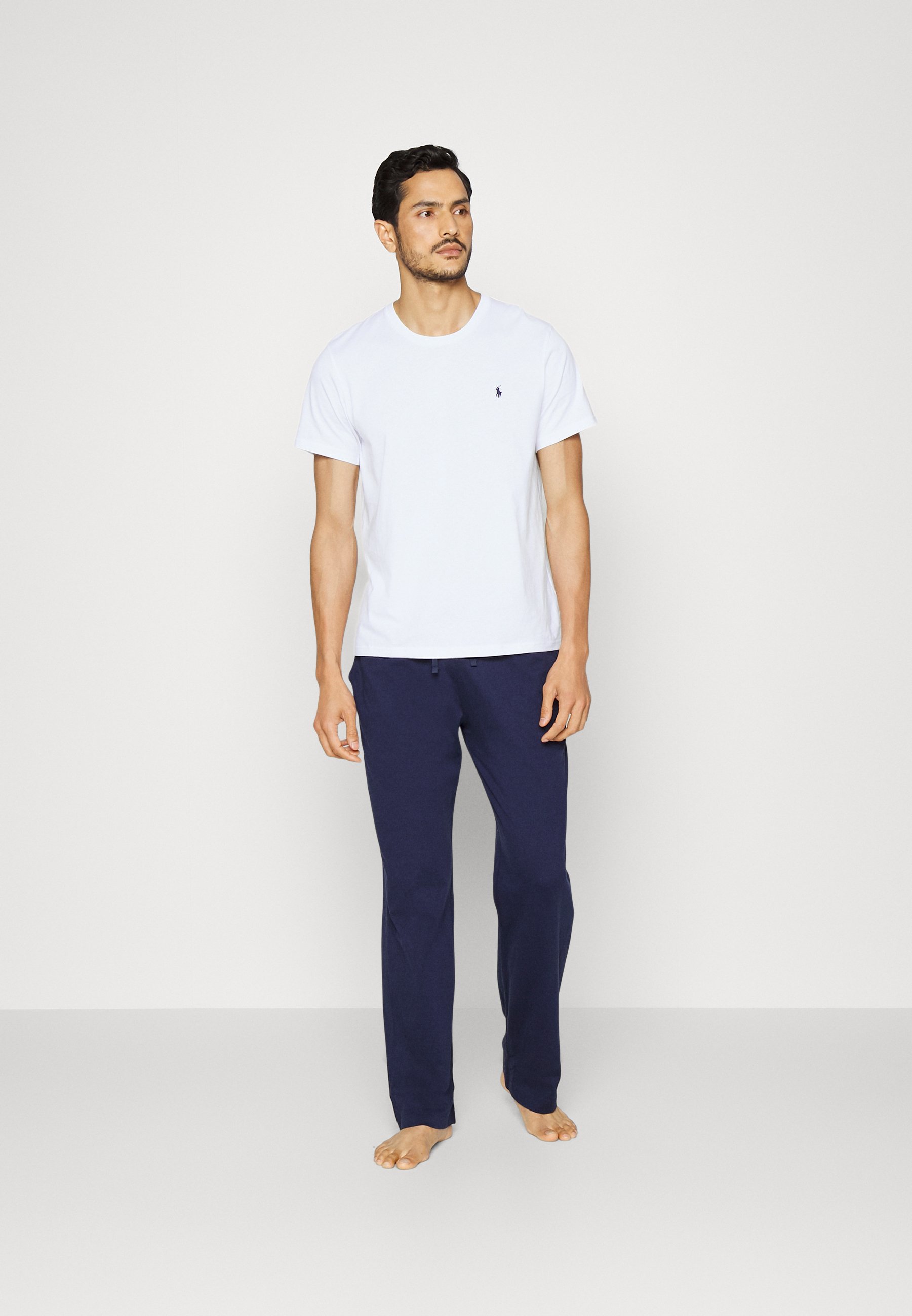 Polo Ralph Lauren TOP - Pyjama top - white/dark blue