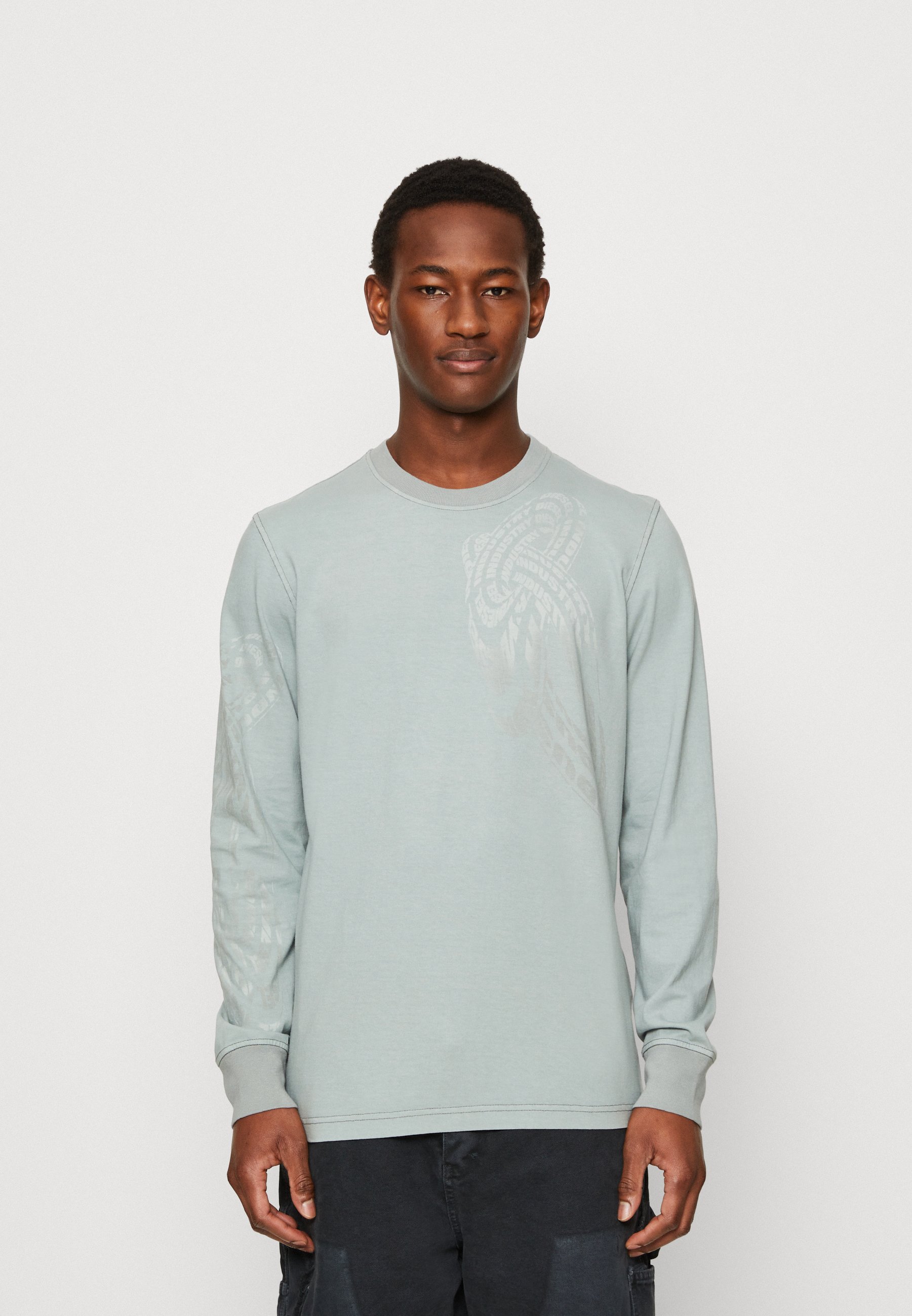 Diesel JUST UNISEX - Long sleeved top - gray/grey