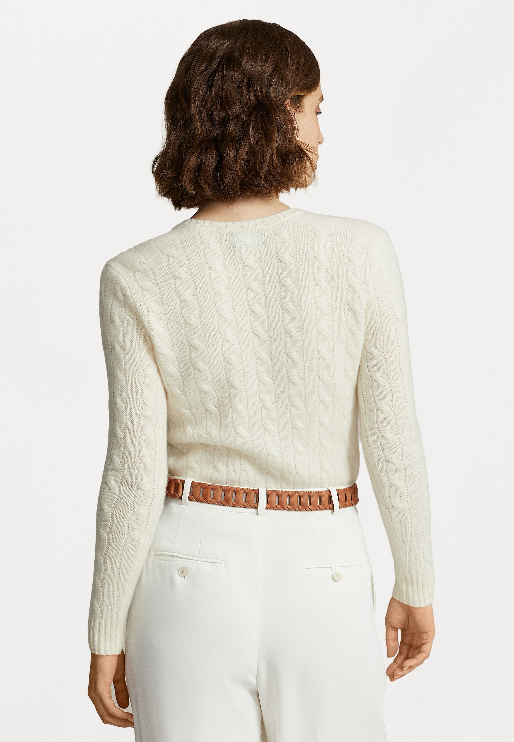 Polo Ralph Lauren KIMBERLY LONG SLEEVE - Jumper - cream/off-white