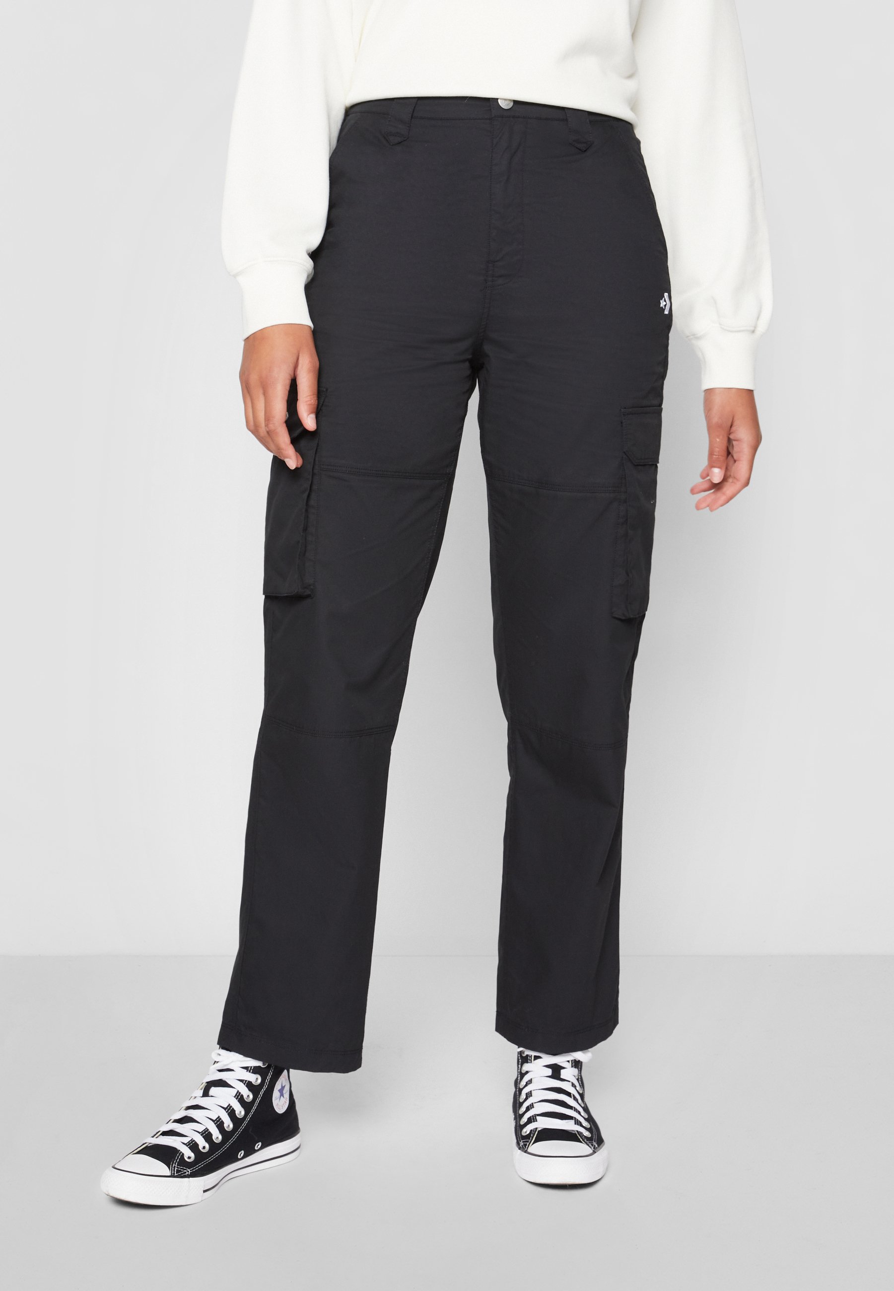 Converse RELAXED PANT - Cargo trousers - black