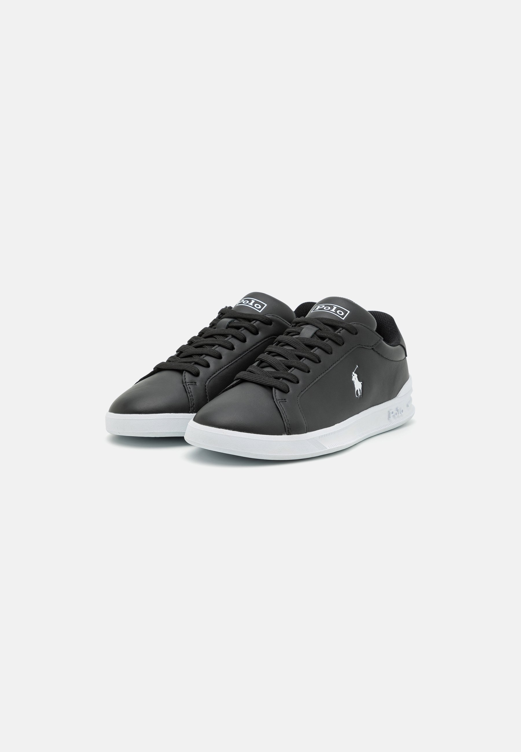 Polo Ralph Lauren HERITAGE COURT UNISEX - Trainers - black/white/black