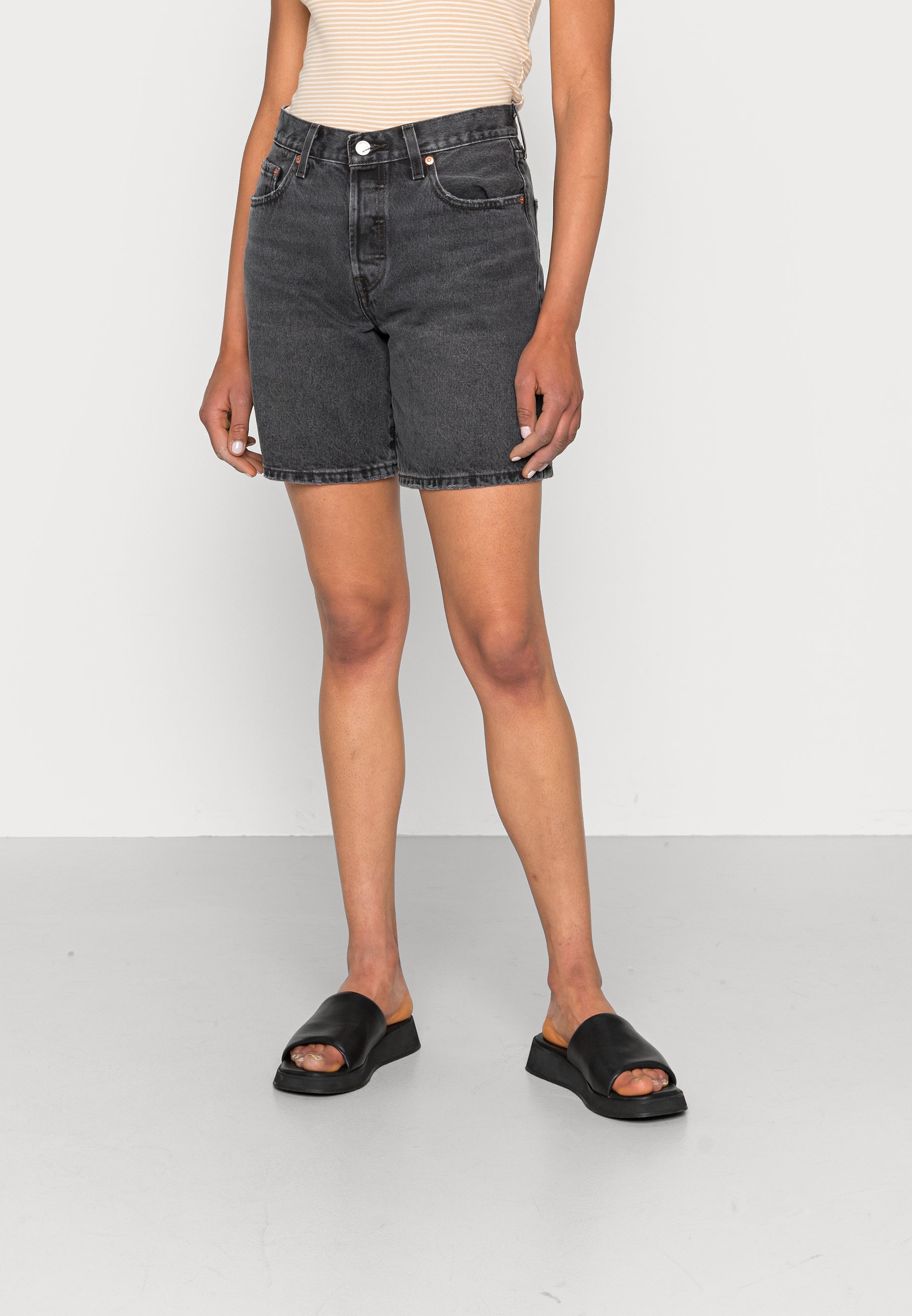 Levi's® 501® '90S SHORT - Denim shorts - blended/black denim