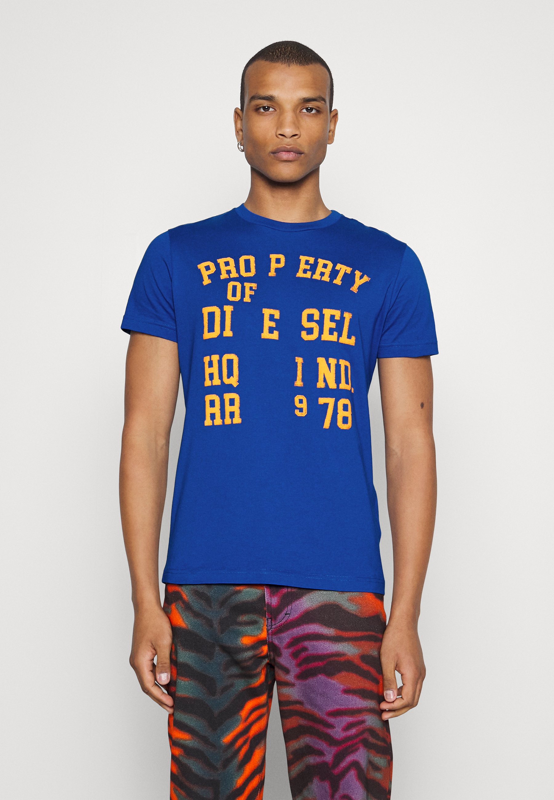 Diesel DIEGOR UNISEX - Print T-shirt - blue
