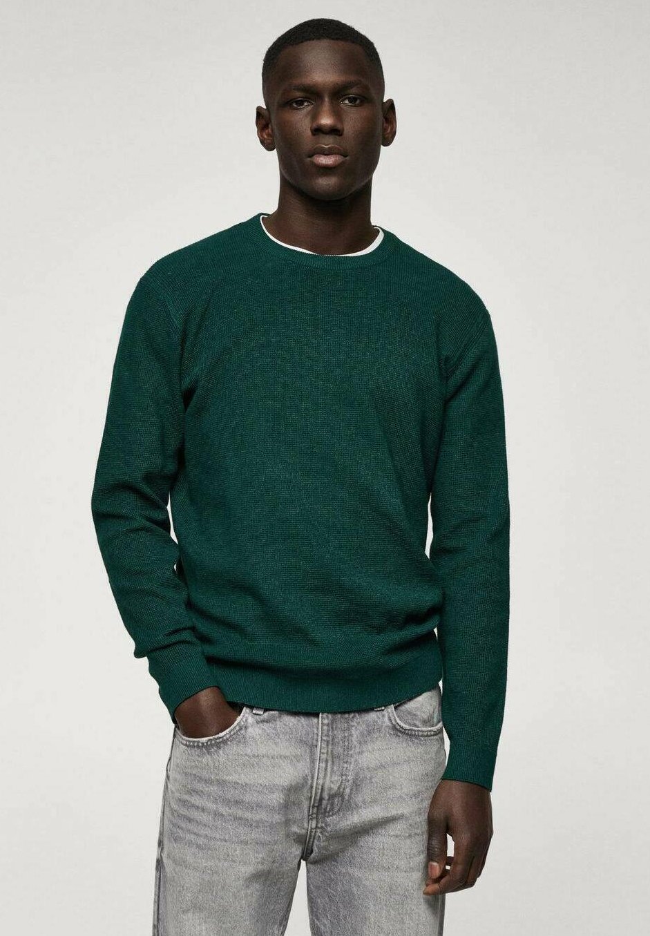 Mango ANTIGUA - Jumper - donkergroen/dark green