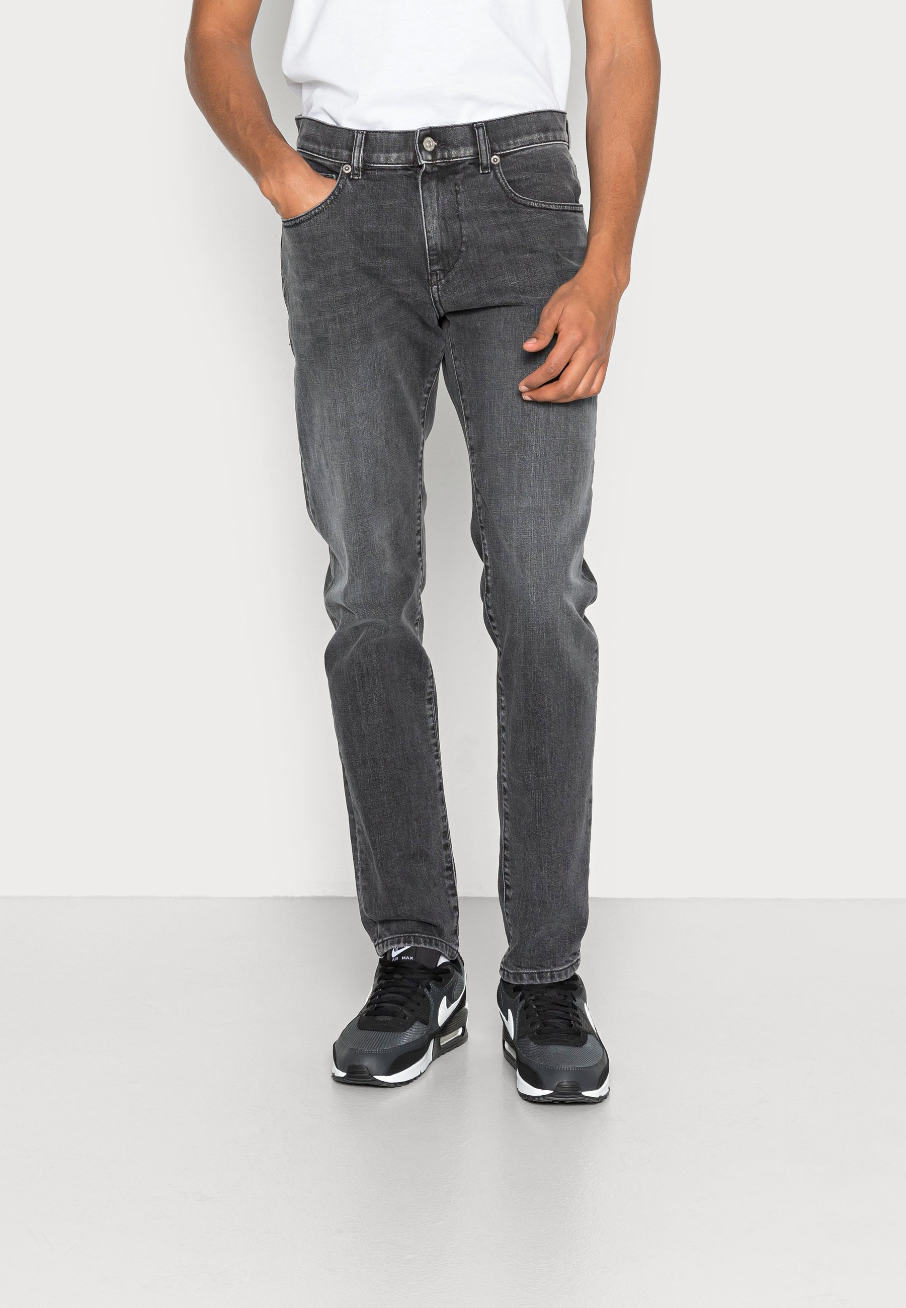 Diesel D-STRUKT - Slim fit jeans - black/dark grey/grey denim