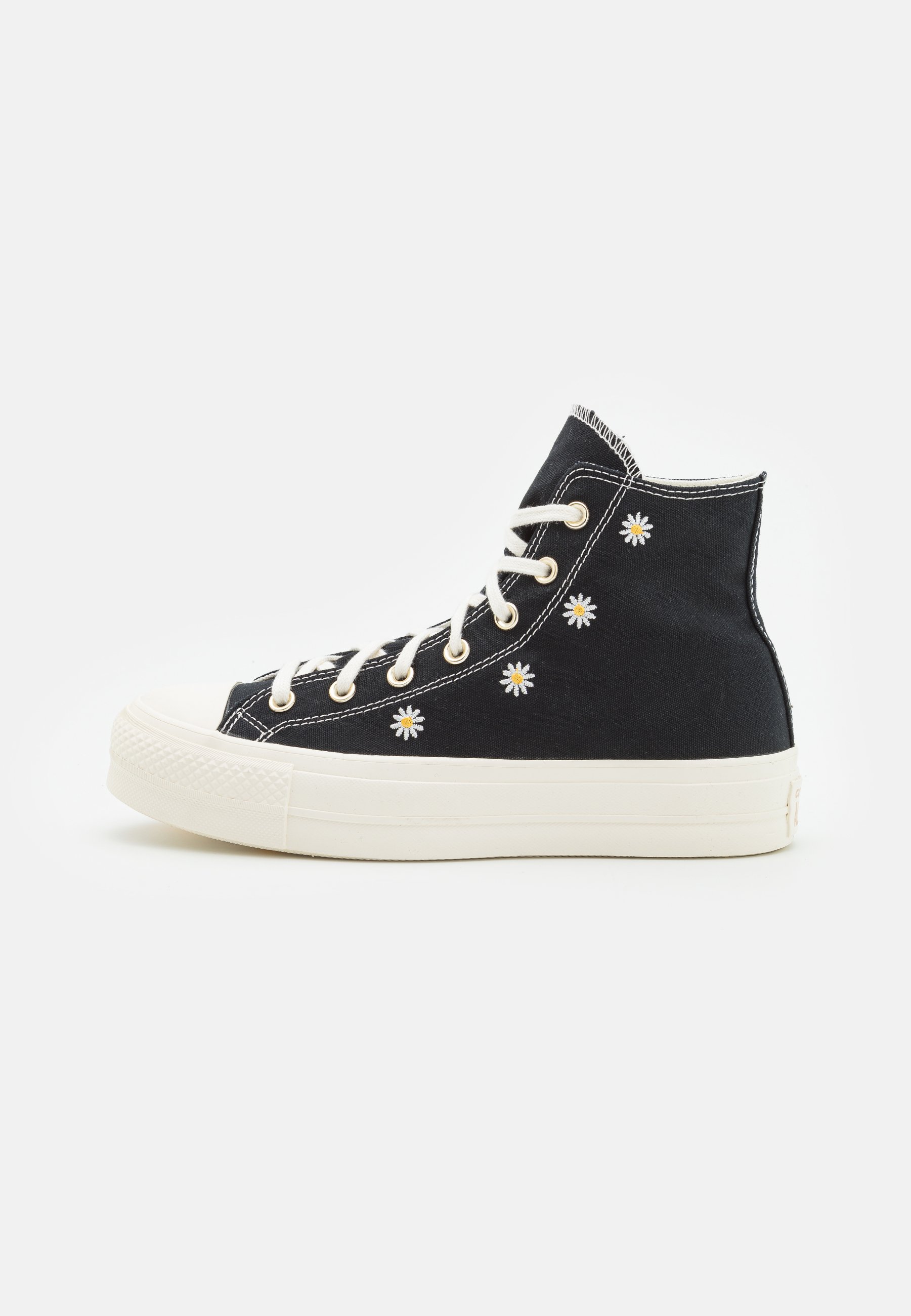 Converse CHUCK TAYLOR ALL STAR LIFT - High-top trainers - black/egret/light gold/black