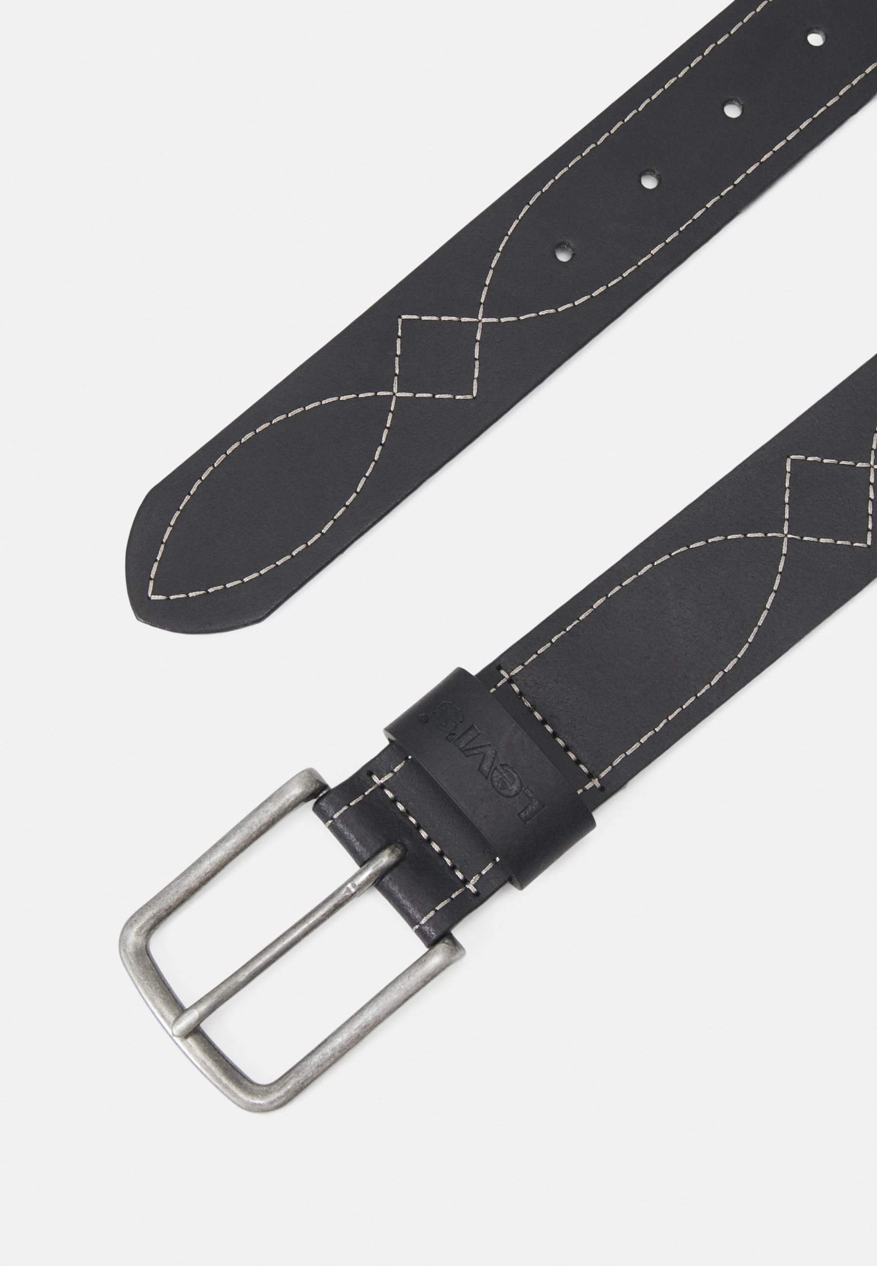 Levi's® STITCHED BELT UNISEX - Belt - regular black/black