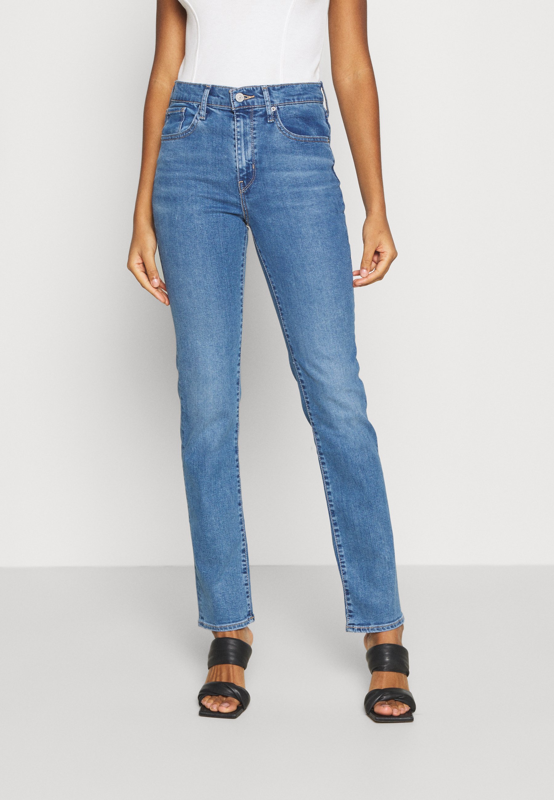 Levi's® 724™ HIGH RISE - Slim fit jeans - rio frost/blue denim