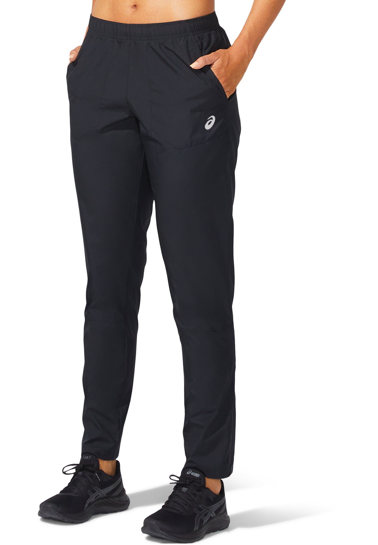 ASICS CORE WOVEN PANT - Tracksuit bottoms - performance black/black