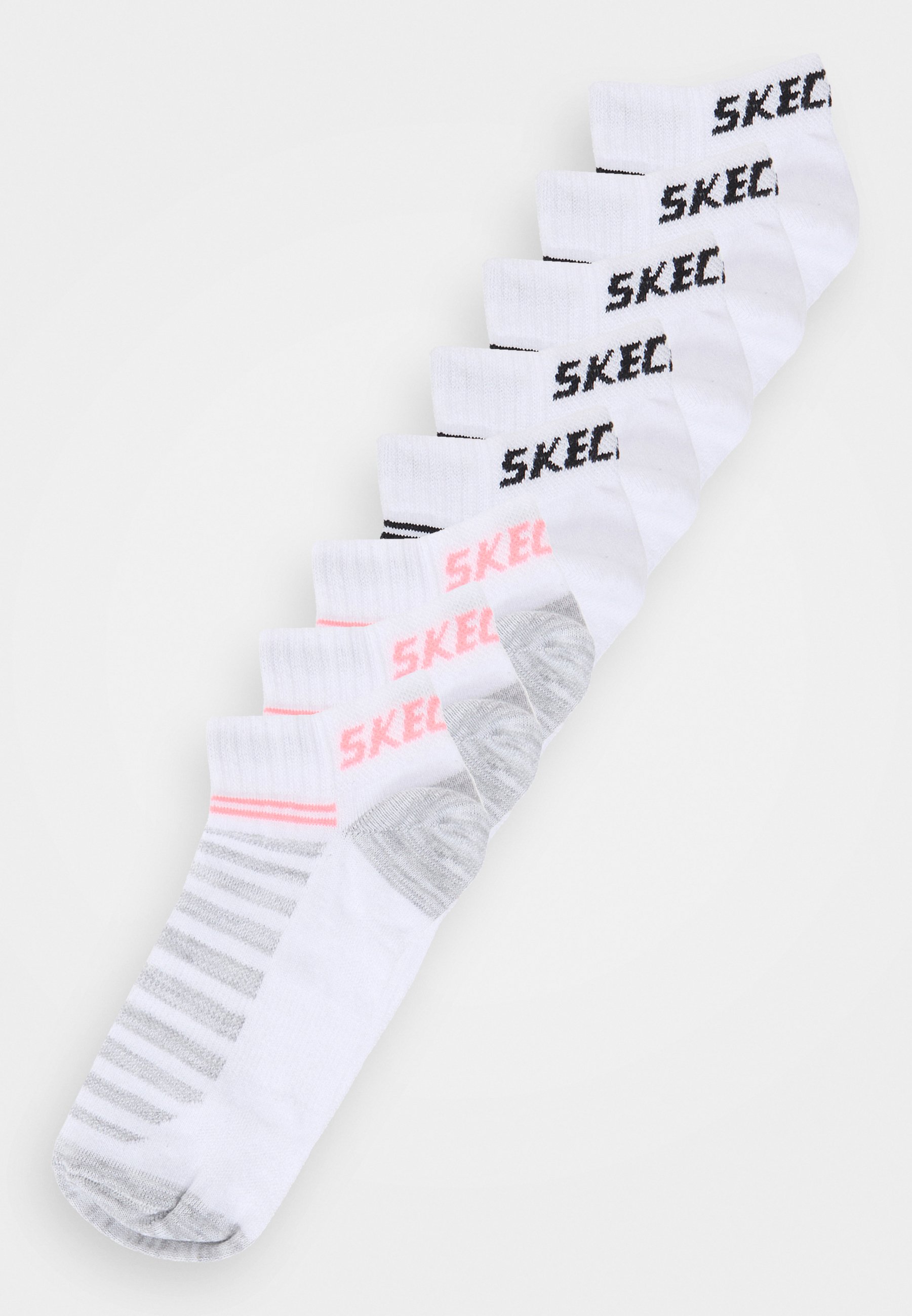 Skechers BASIC SNEAKER VENTILATION 8 PACK - Socks - white mix/white