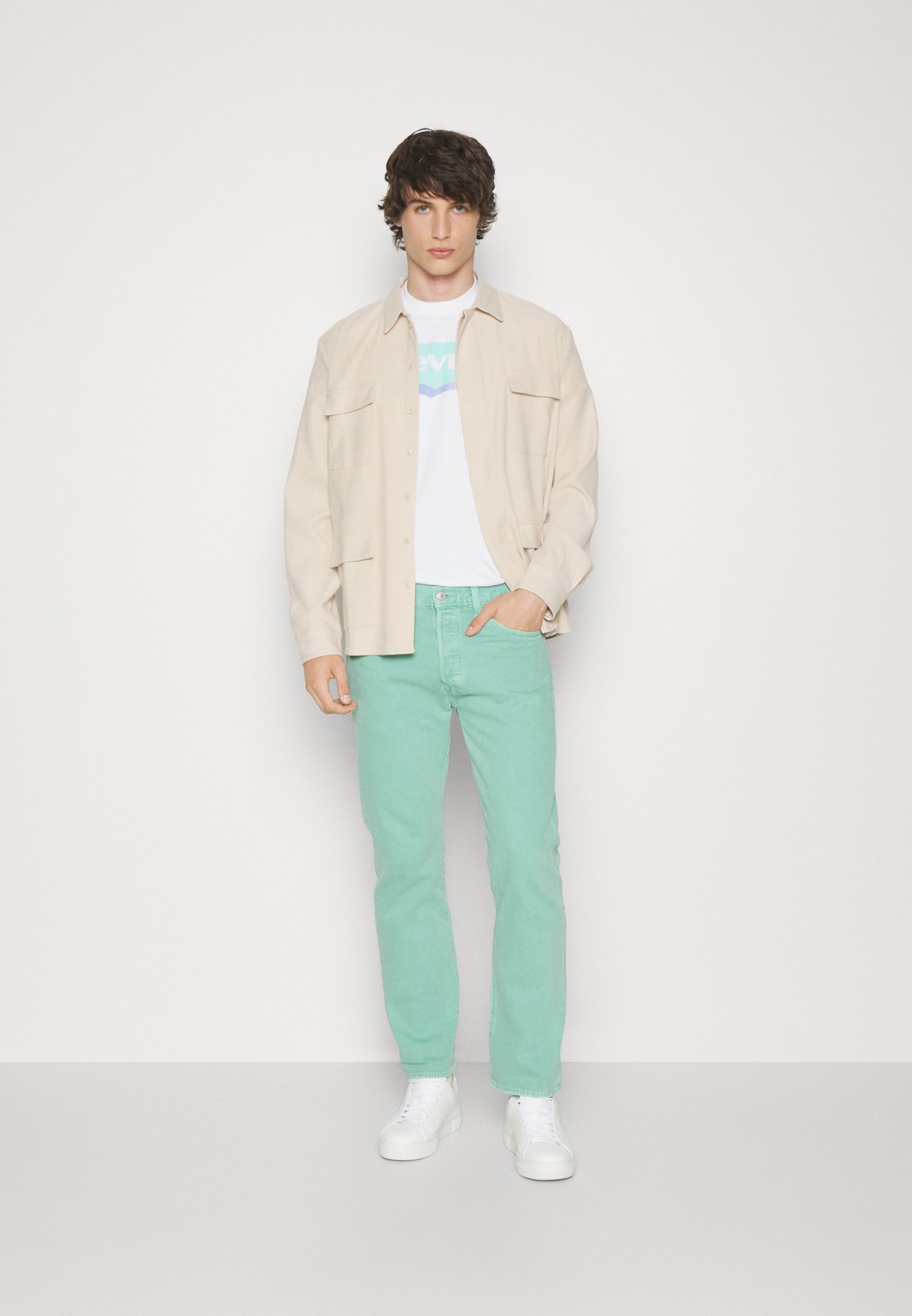 Levi's® 501® ORIGINAL - Straight leg jeans - all wasabi pant/blue denim