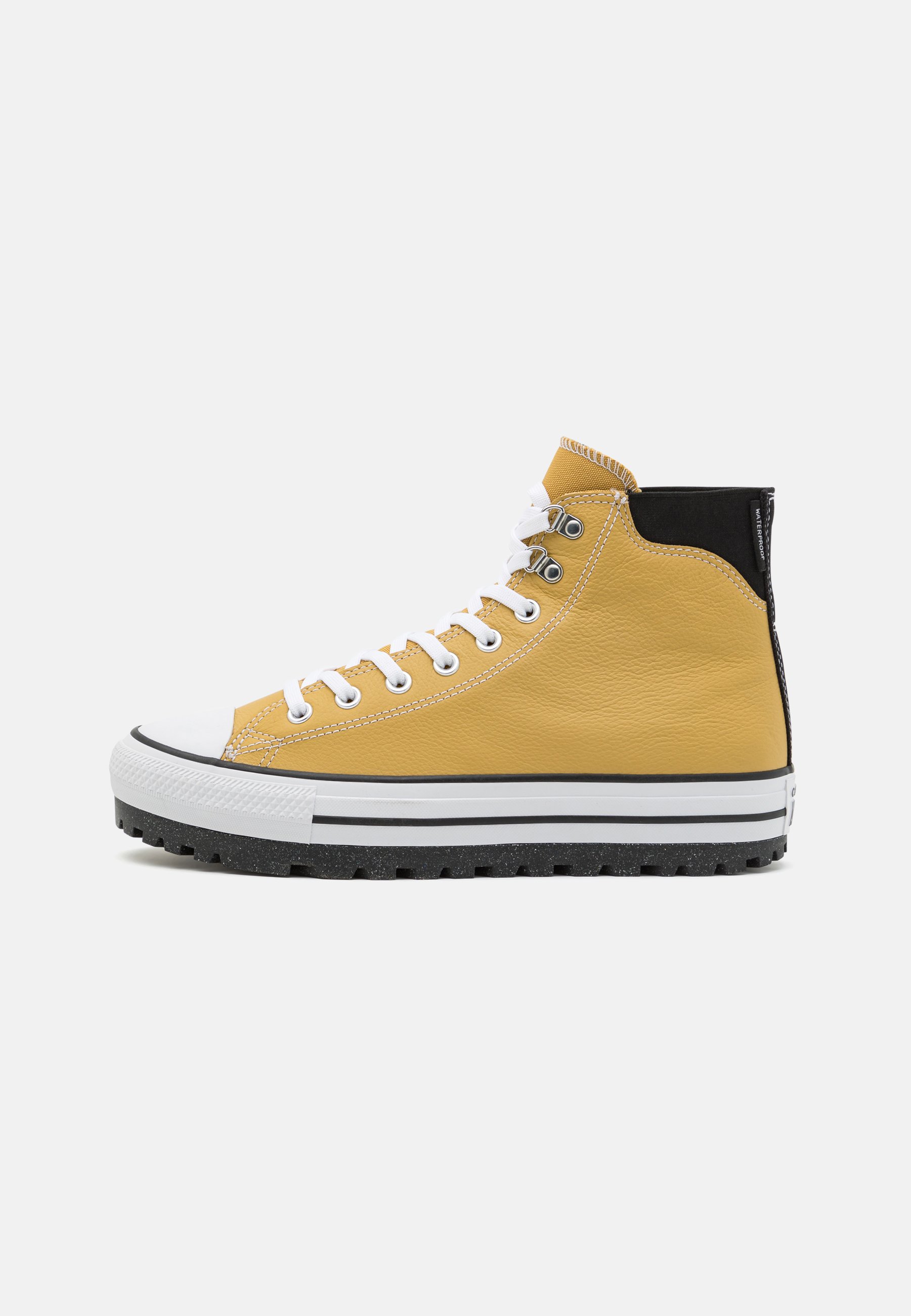 Converse CHUCK TAYLOR ALL STAR CITY UNISEX  - High-top trainers - dunescape/black/white/mustard yellow
