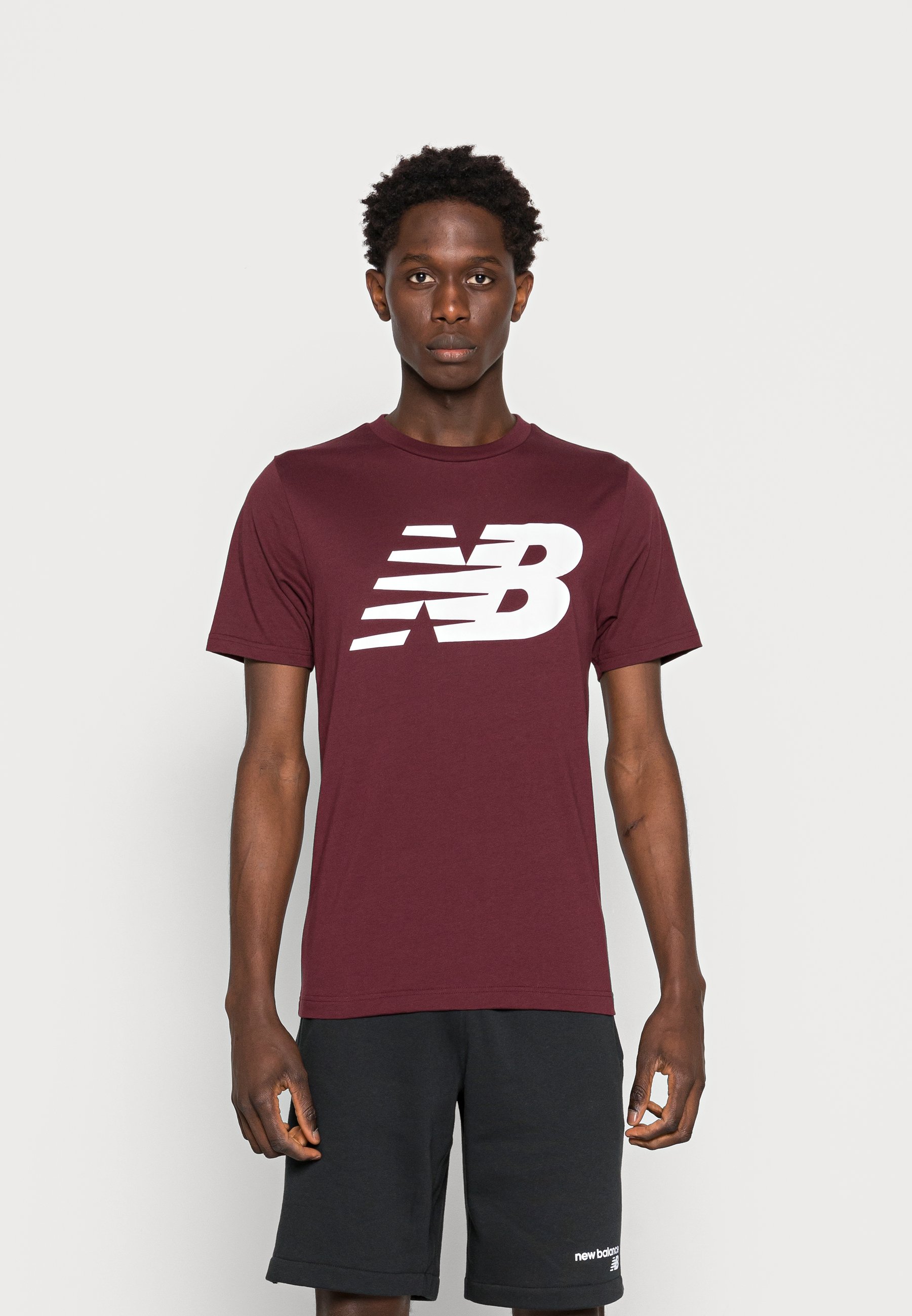 NB CLASSIC TEE - Print T-shirt - burgundy/dark red