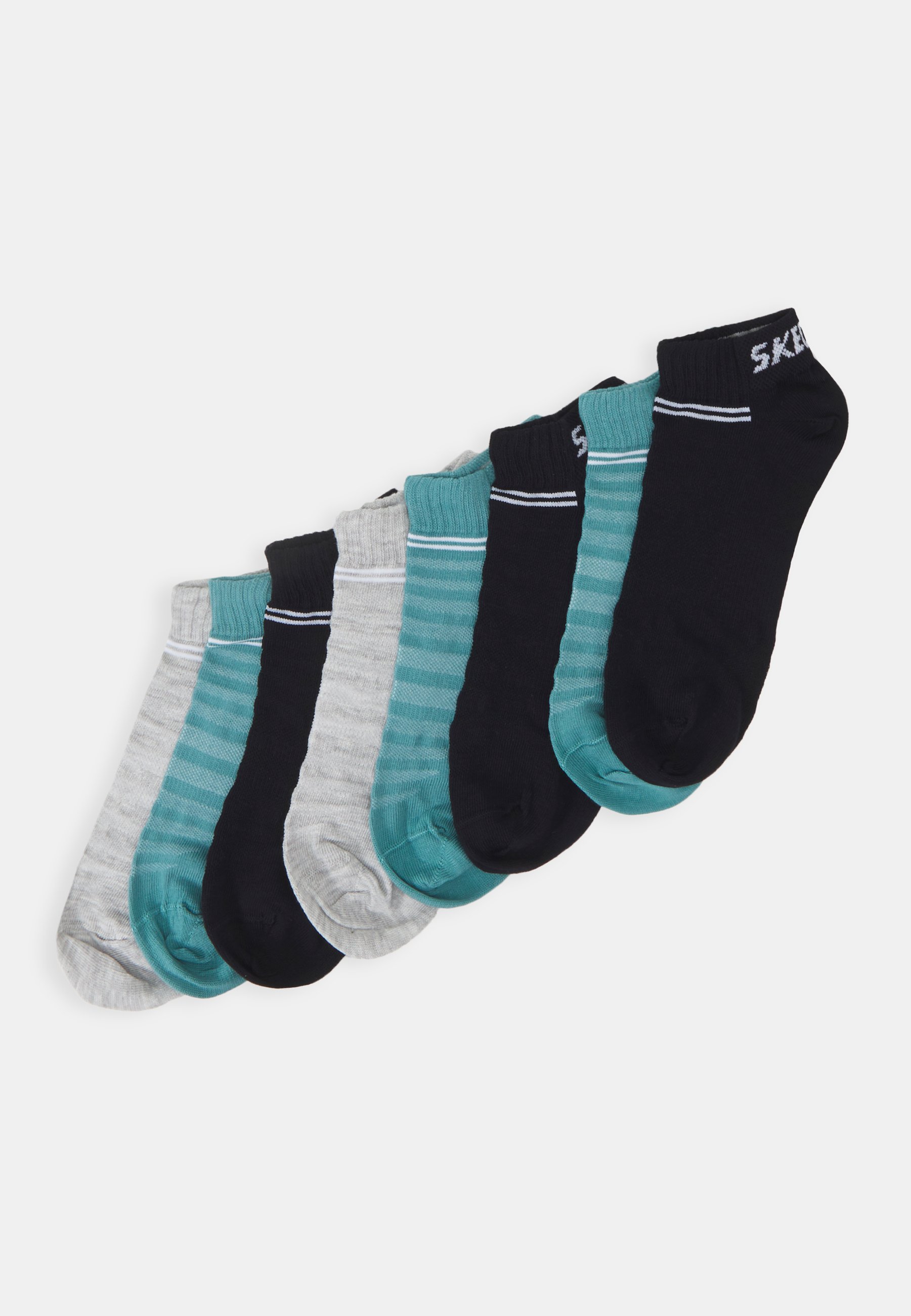 Skechers BASIC SNEAKER VENTILATION 8 PACK - Socks - porcelain/white