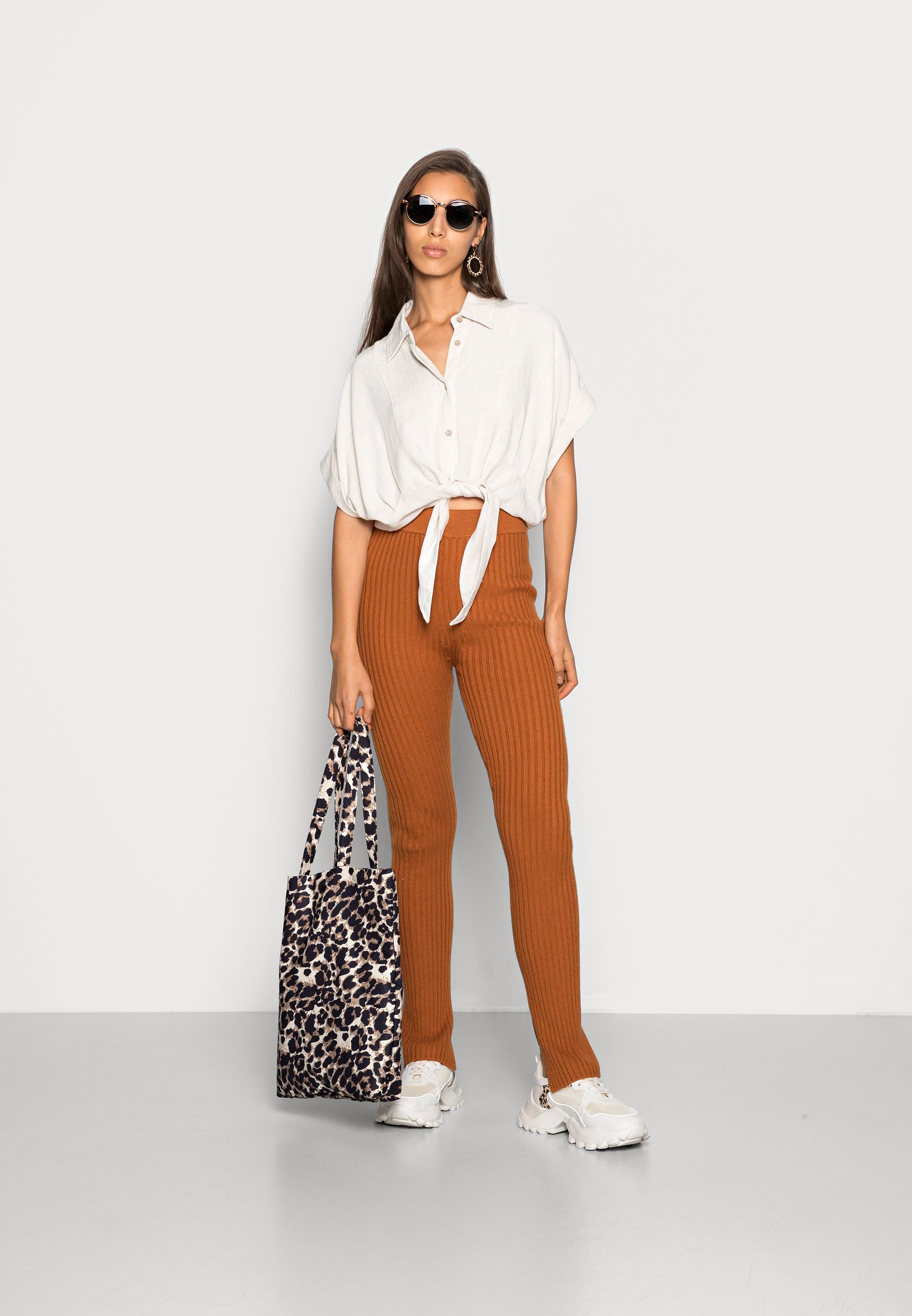 Levi's® BOTTOM SWEATER SET - Trousers - glazed ginger/brown