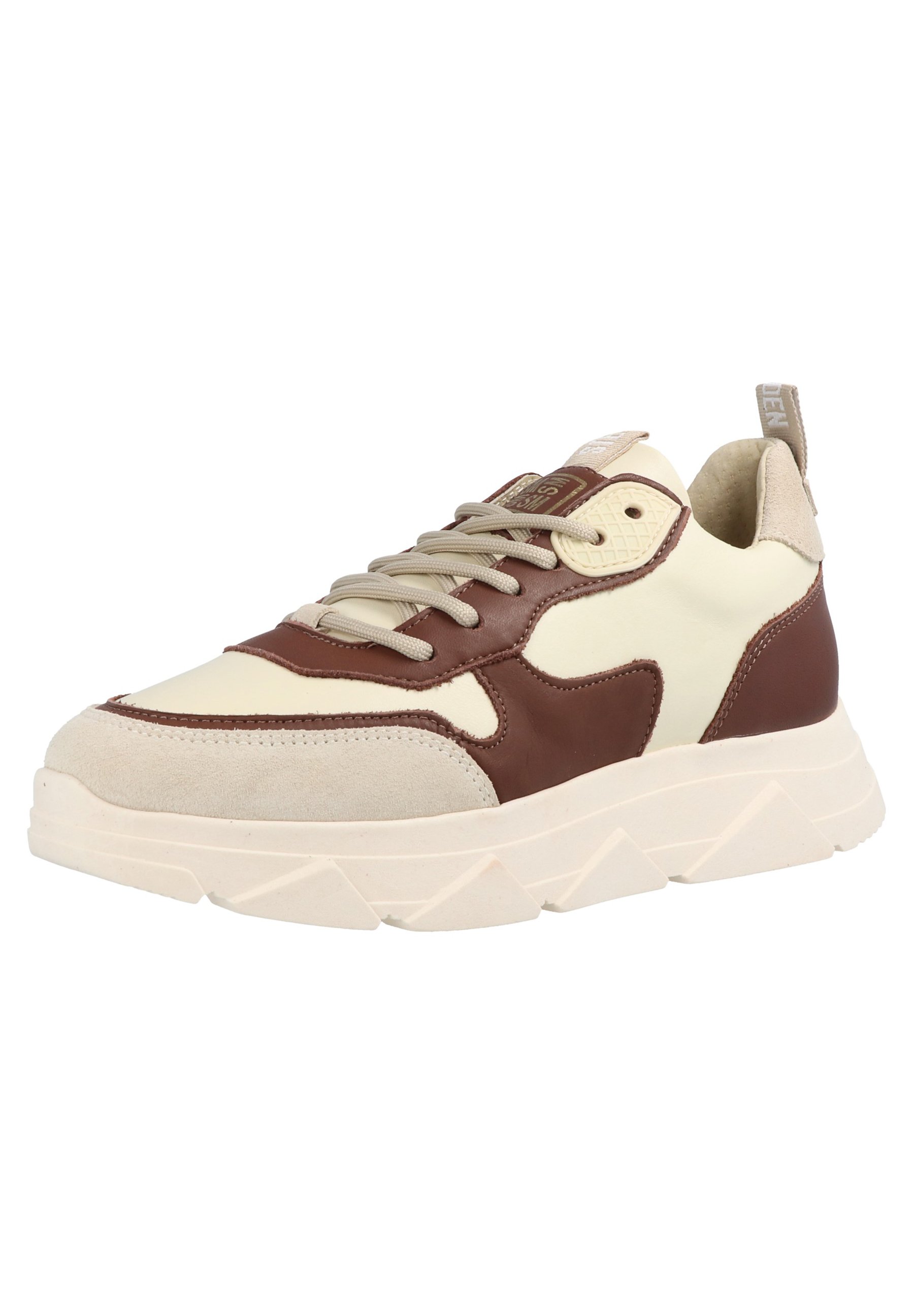 Steve Madden PITTY - Trainers - beige/dark brown/beige