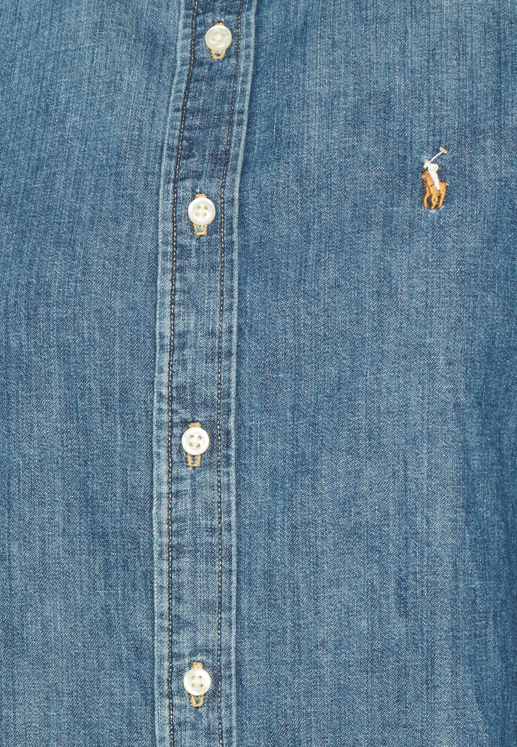 Polo Ralph Lauren LONG SLEEVE SHIRT - Button-down blouse - light-blue denim