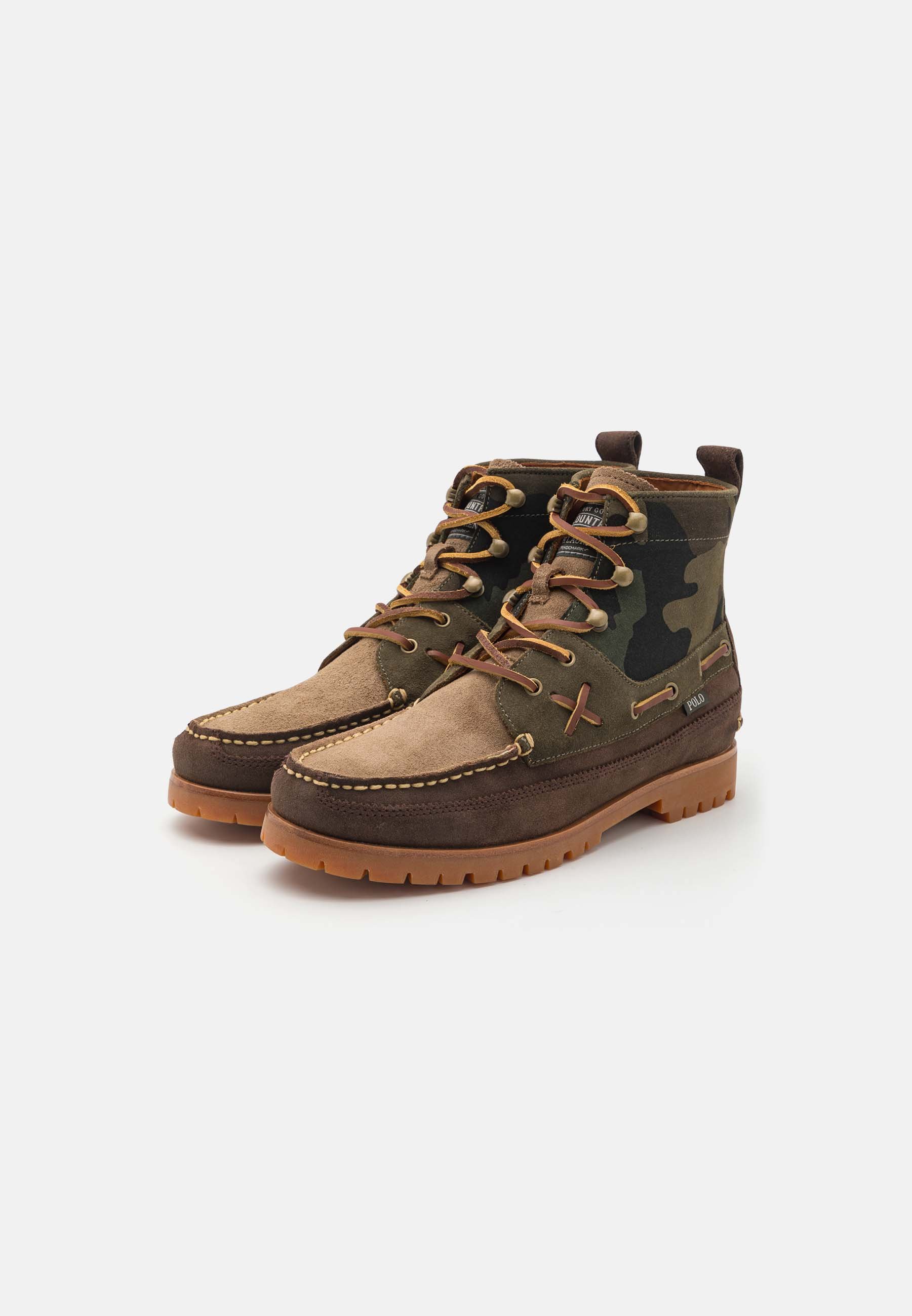 Polo Ralph Lauren RANGER MID BOOTS TALL - Lace-up ankle boots - khaki