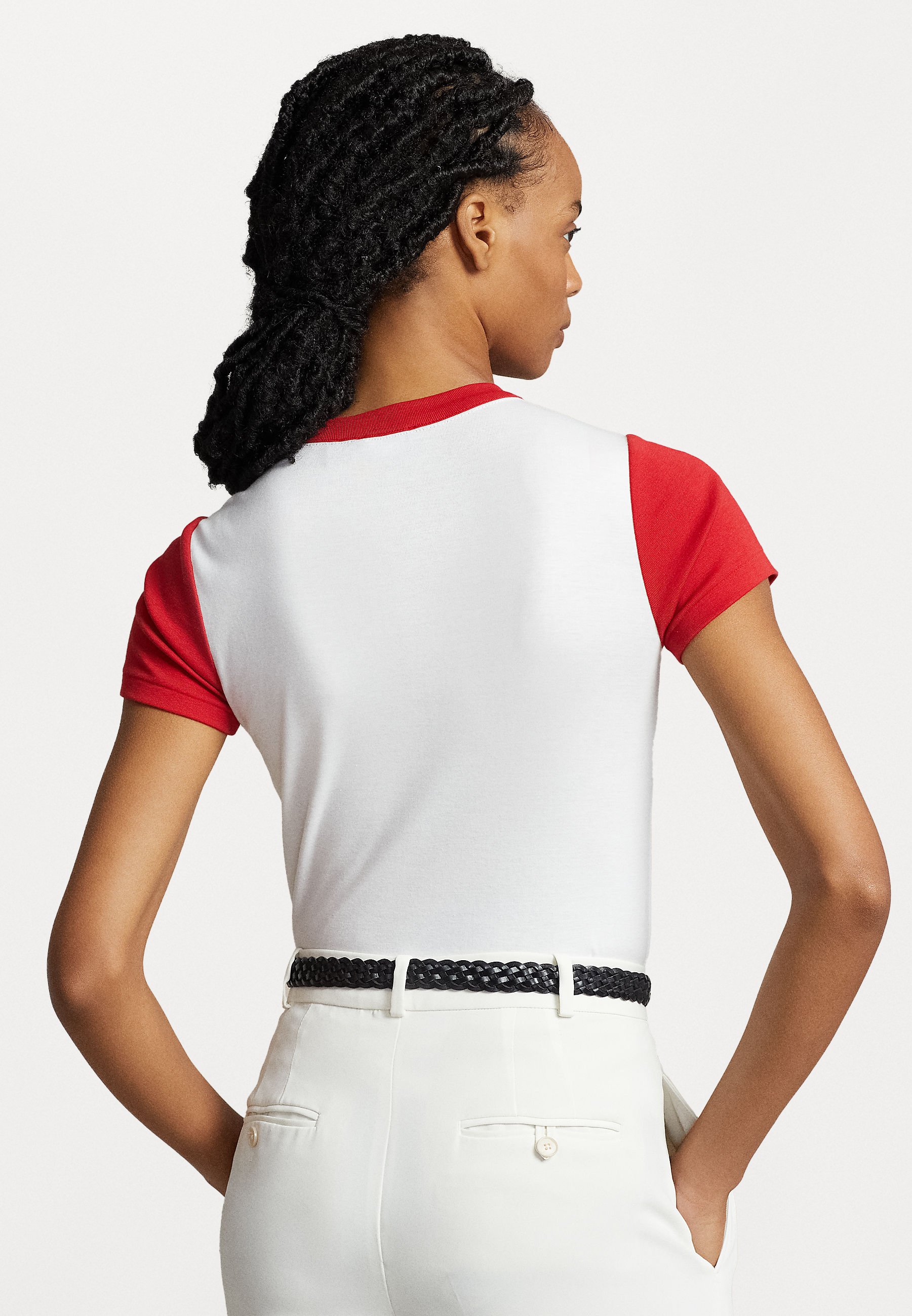 Polo Ralph Lauren SHORT SLEEVE - Print T-shirt - white/red/red