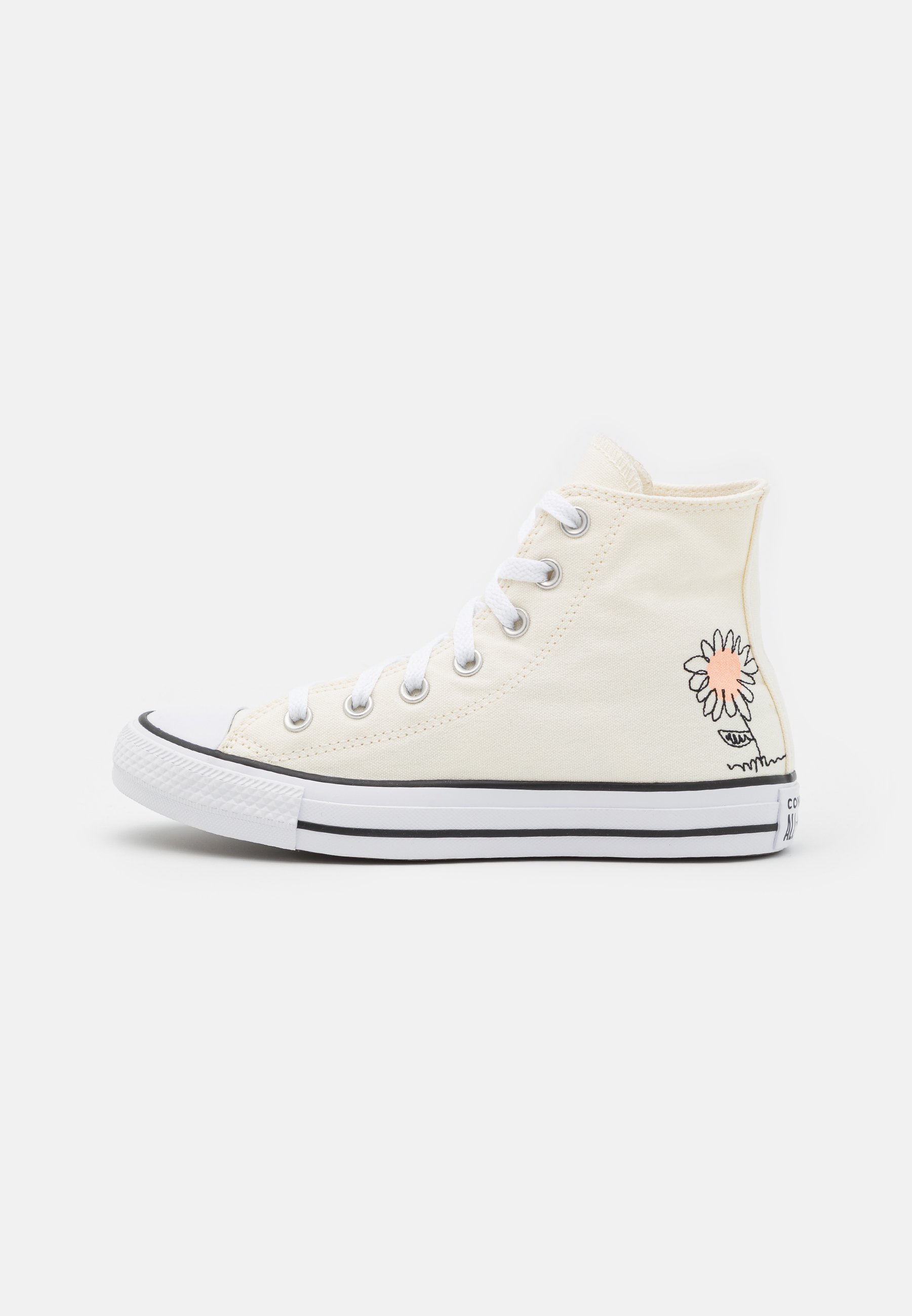 Converse CHUCK TAYLOR ALL STAR SUMMER FLORALS - High-top trainers - egret/cheeky coral/black/beige