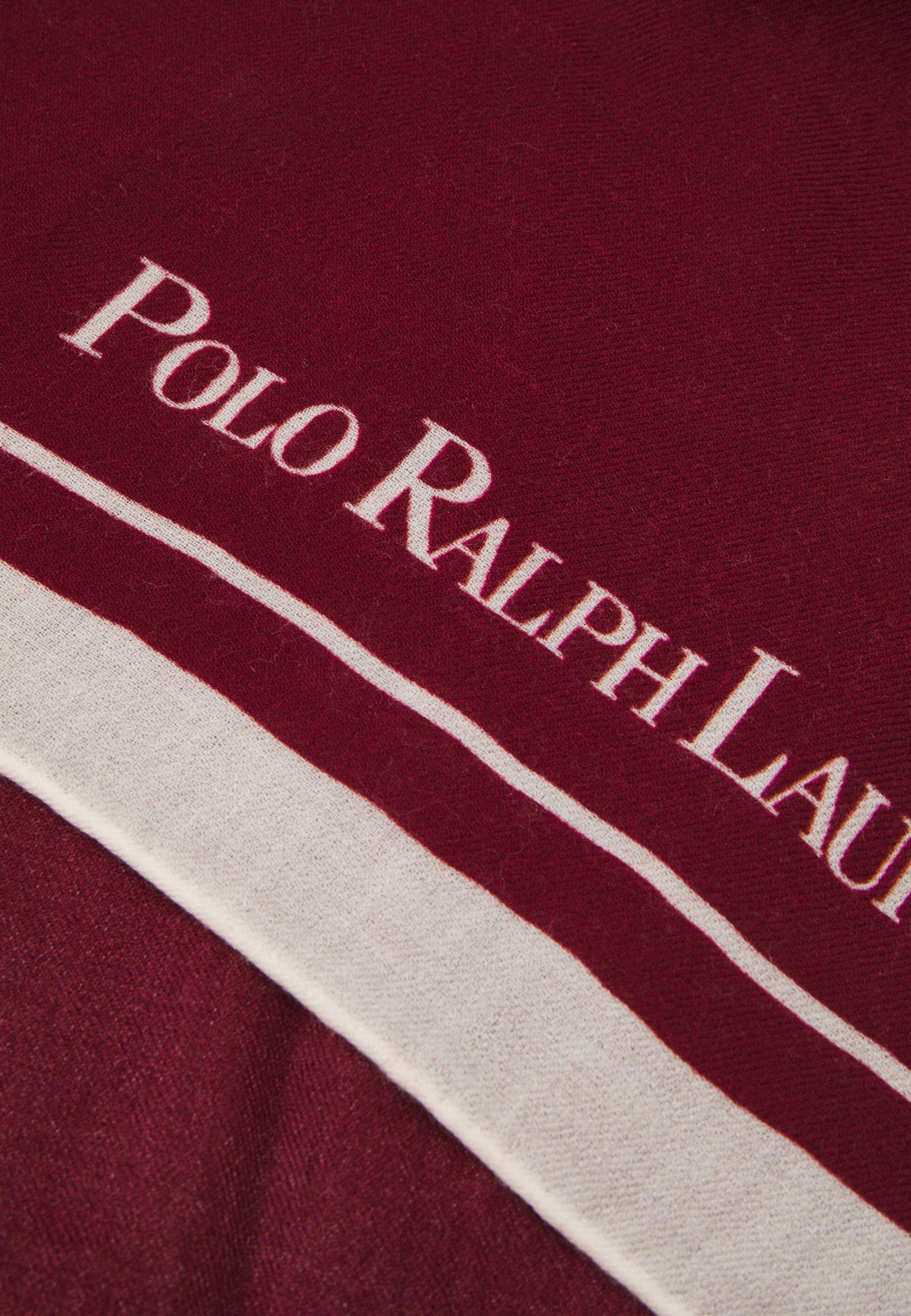 Polo Ralph Lauren PONY SQUARE  - Foulard - garnet/cream/dark red