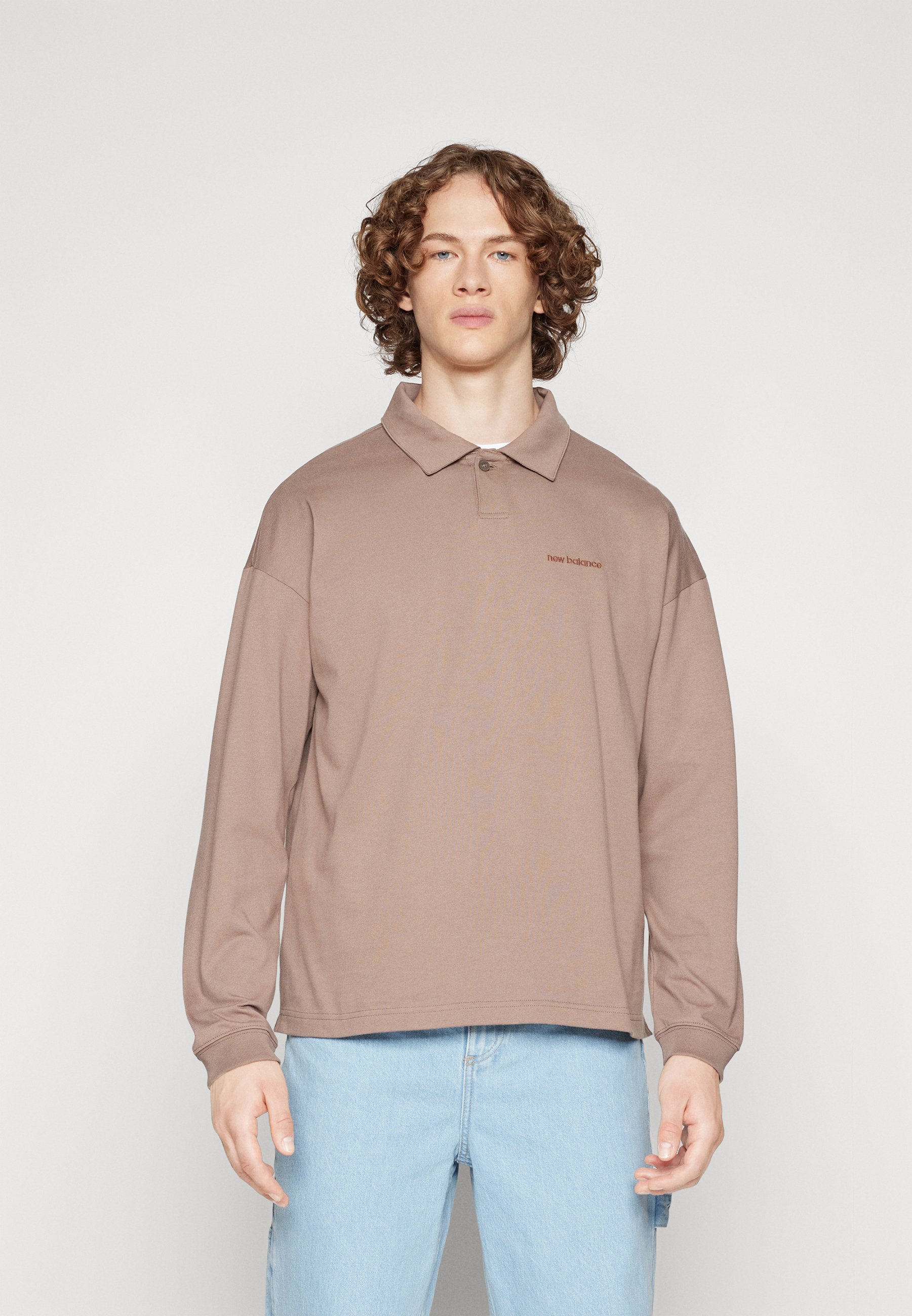 NB ATHLETICS LINEAR - Long sleeved top - mushroom/brown