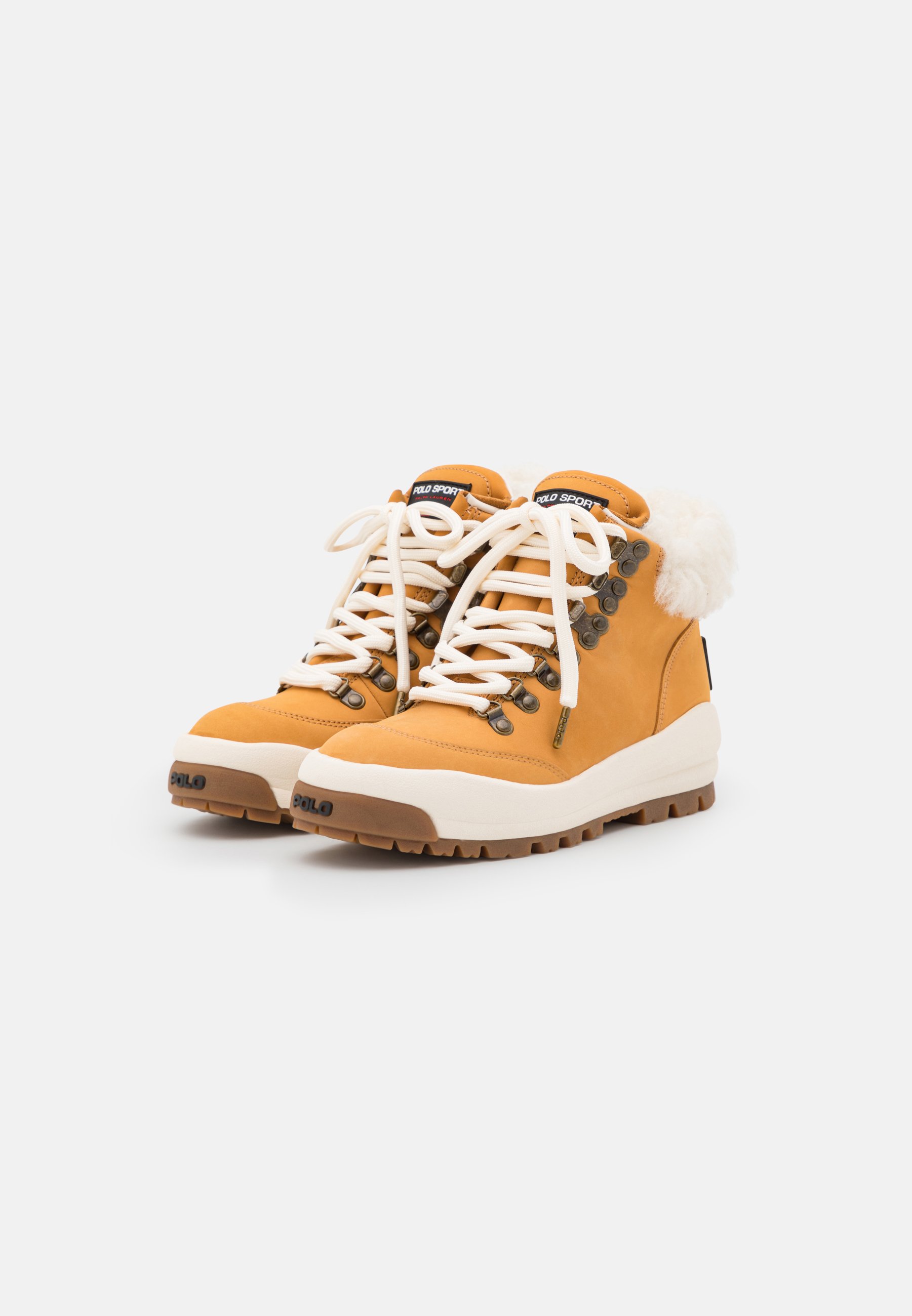 Polo Ralph Lauren HIGH TOP LACE - Ankle boots - wheat/camel