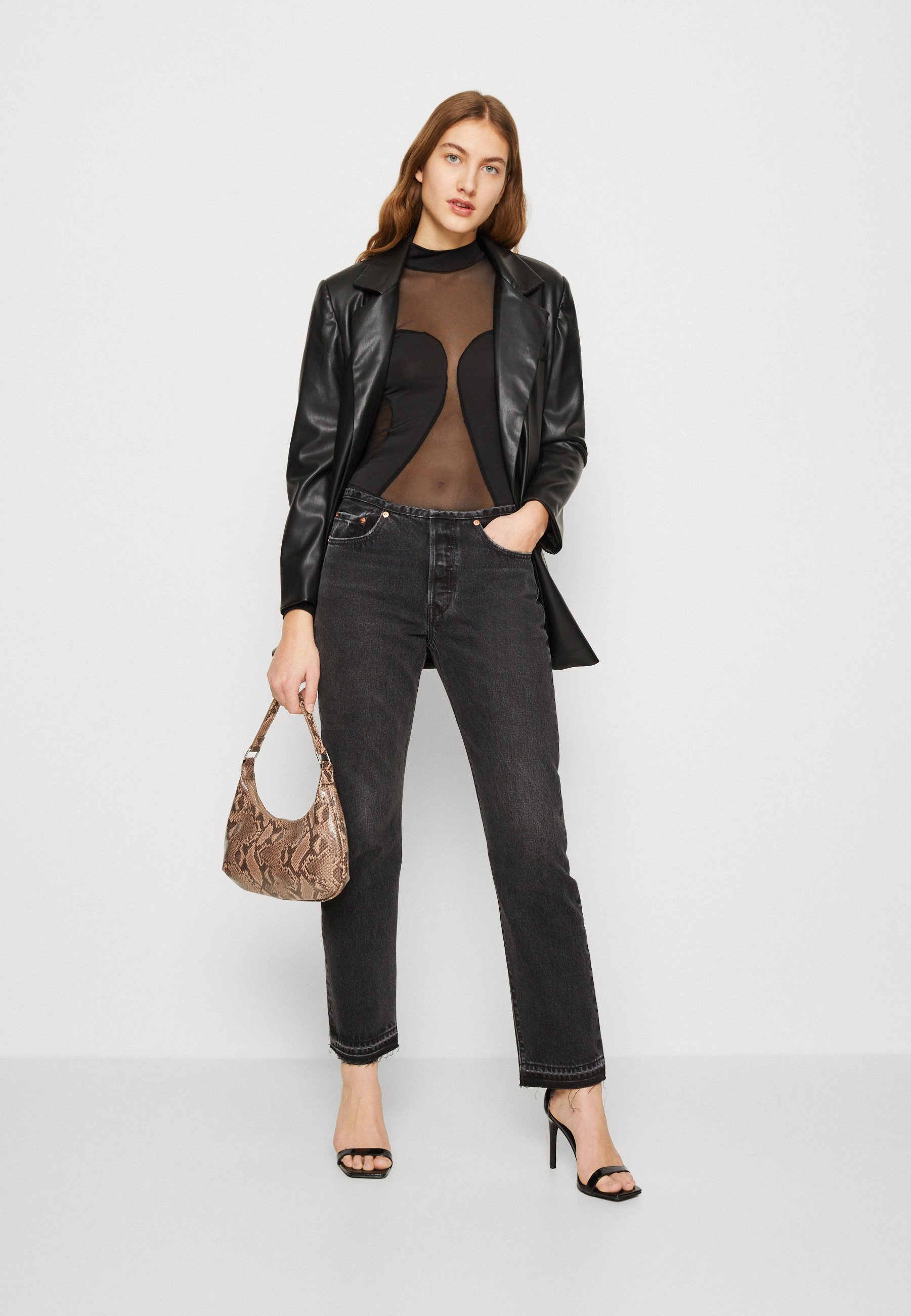 Levi's® 501® MINI WAIST - Relaxed fit jeans - waste not want not/black denim