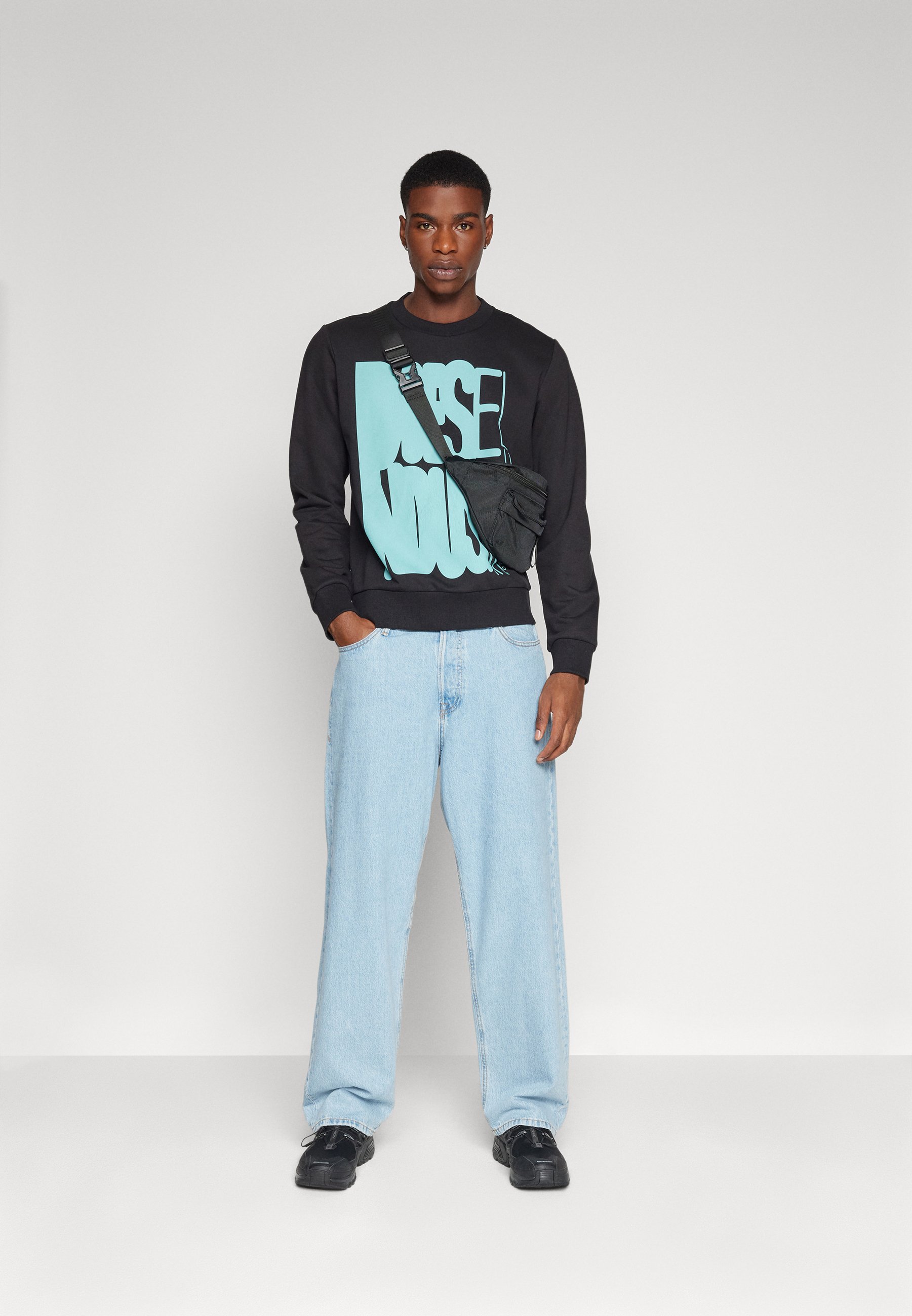 Diesel GINN UNISEX - Sweatshirt - black