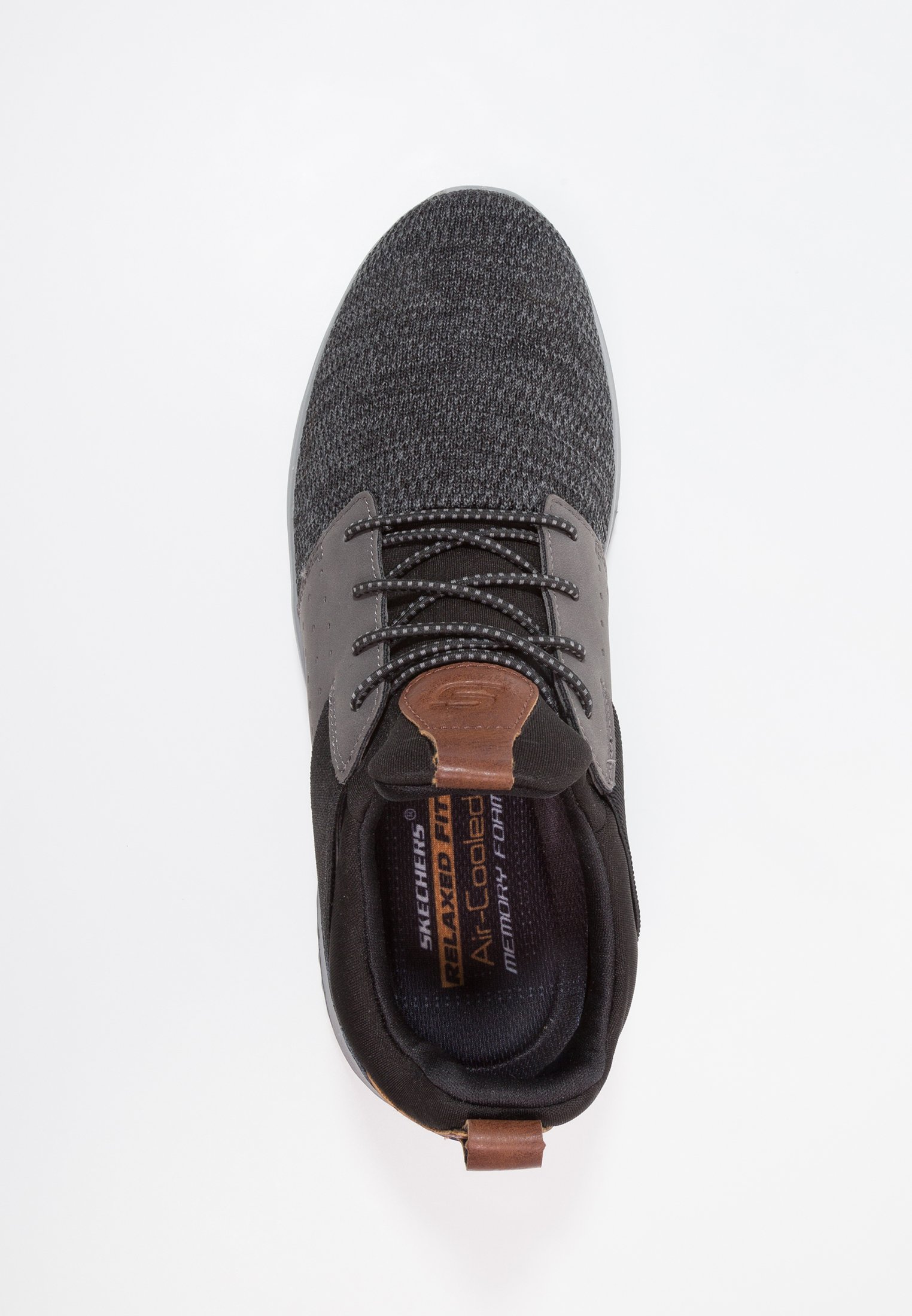 Skechers DELSON - Slip-ons - black/grey/black