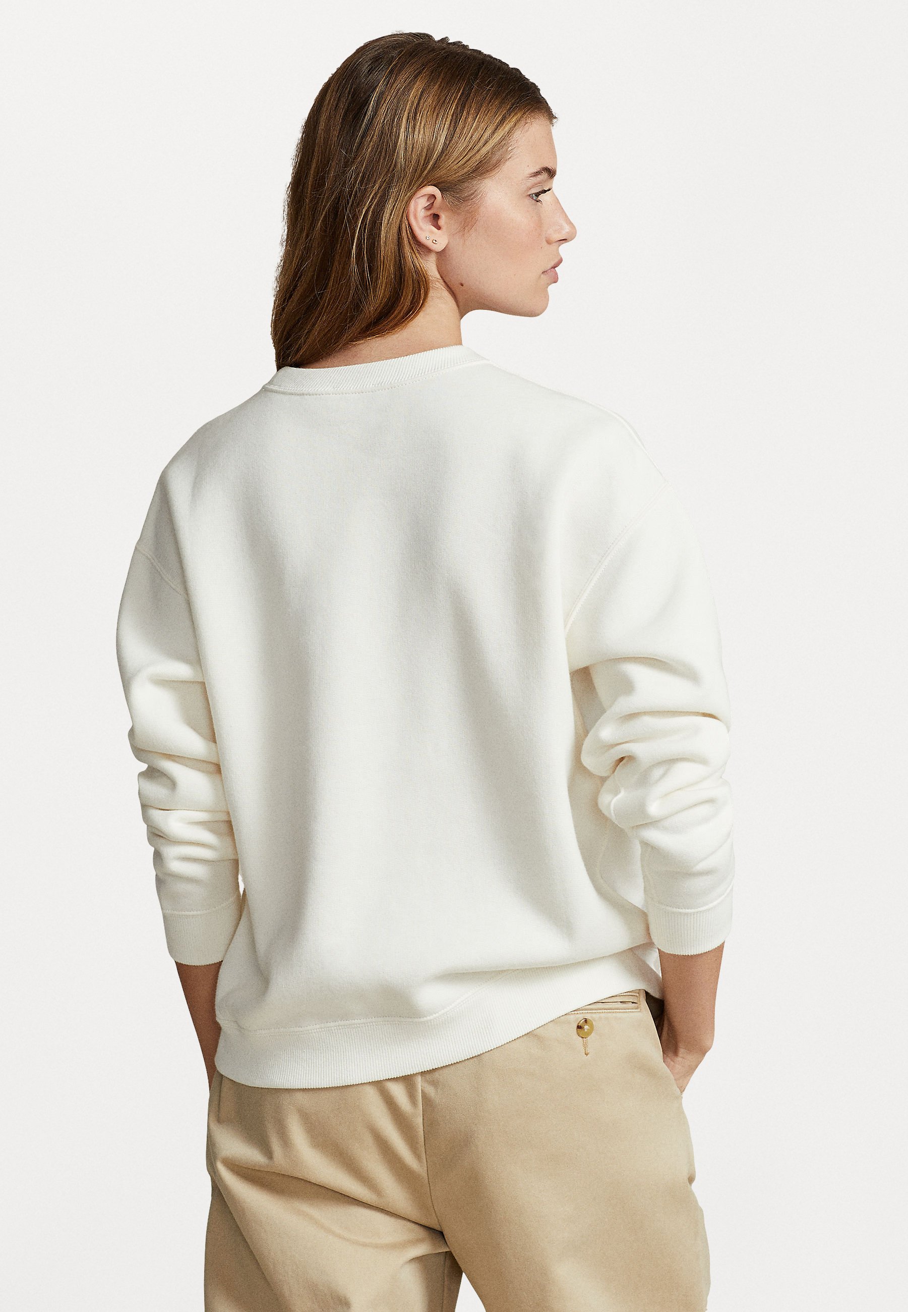Polo Ralph Lauren LONG SLEEVE - Sweatshirt - nevis/white