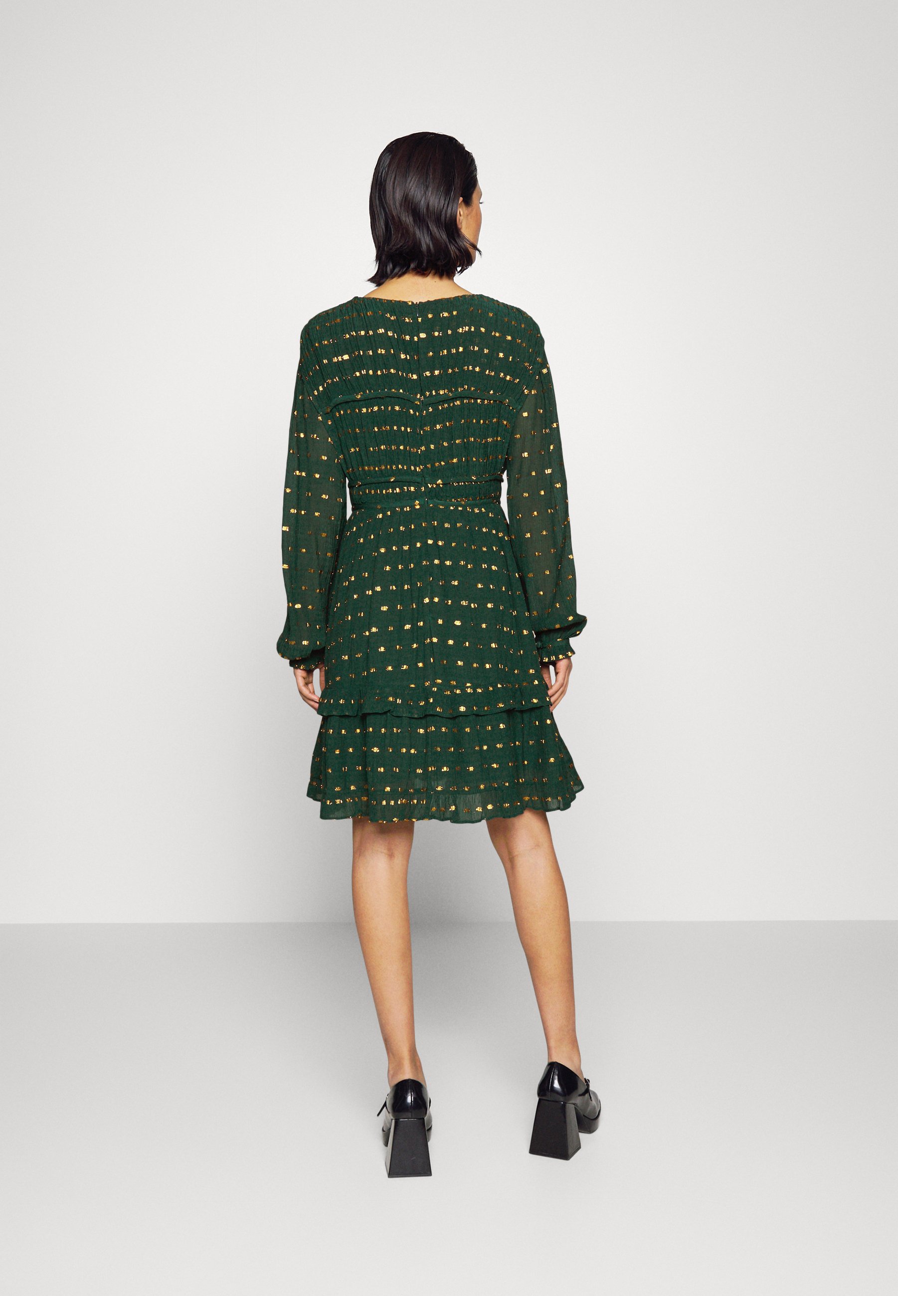 Scotch & Soda LONG SLEEVED DRESS - Shirt dress - green