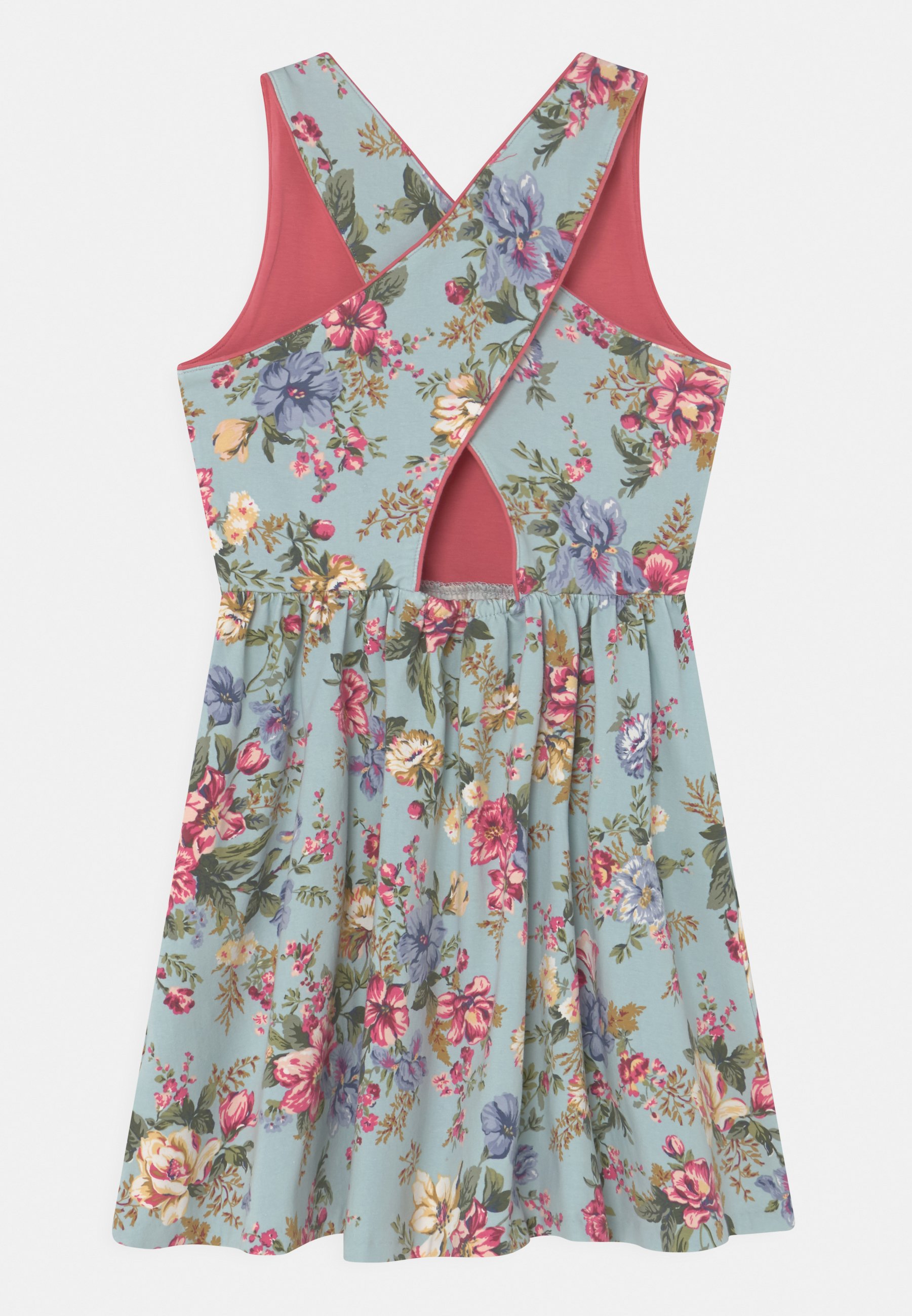 Polo Ralph Lauren CROSSBACK DAY DRESS - Day dress - blue macro/multi-coloured