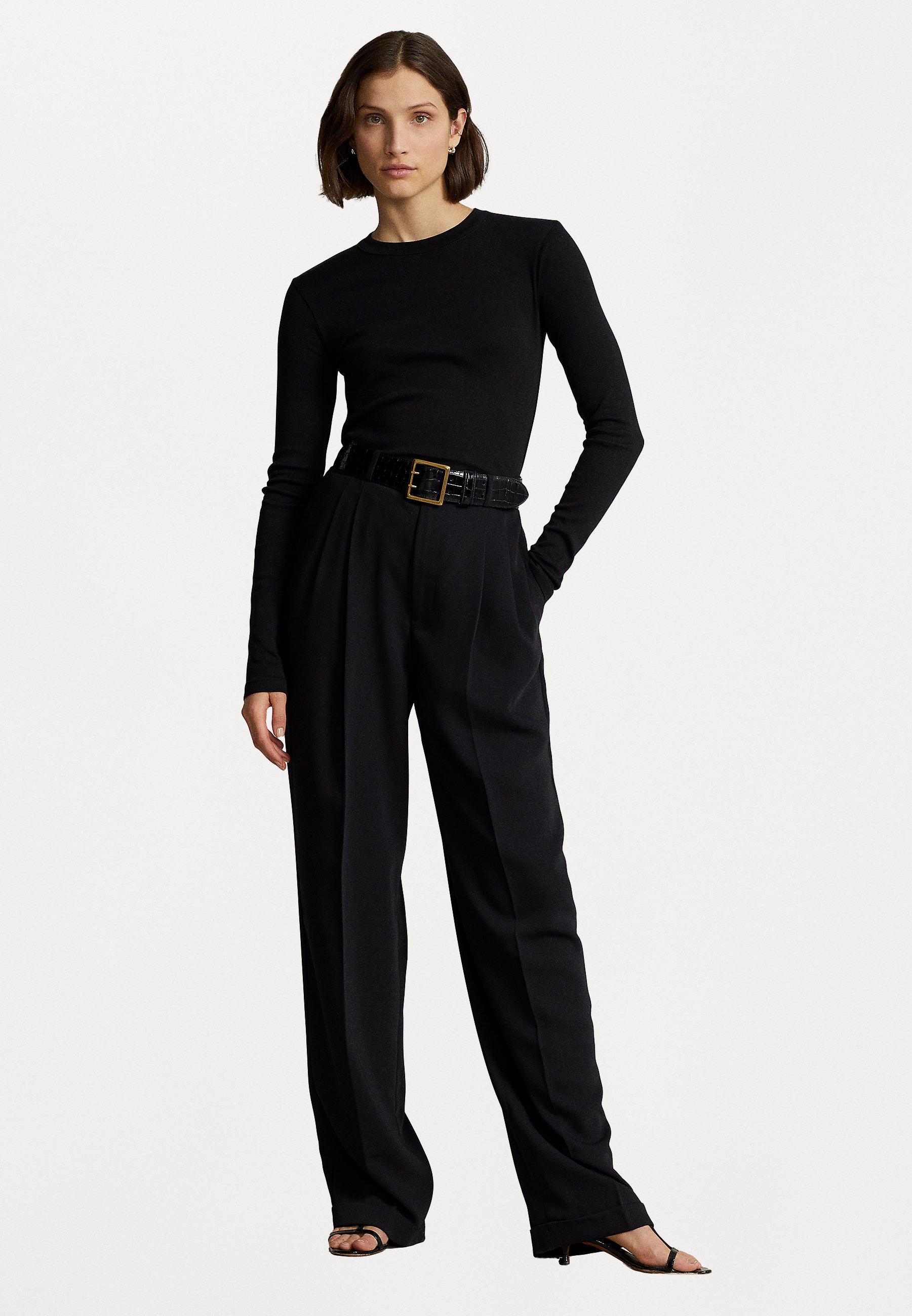 Polo Ralph Lauren TEE LONG SLEEVE - Long sleeved top - black