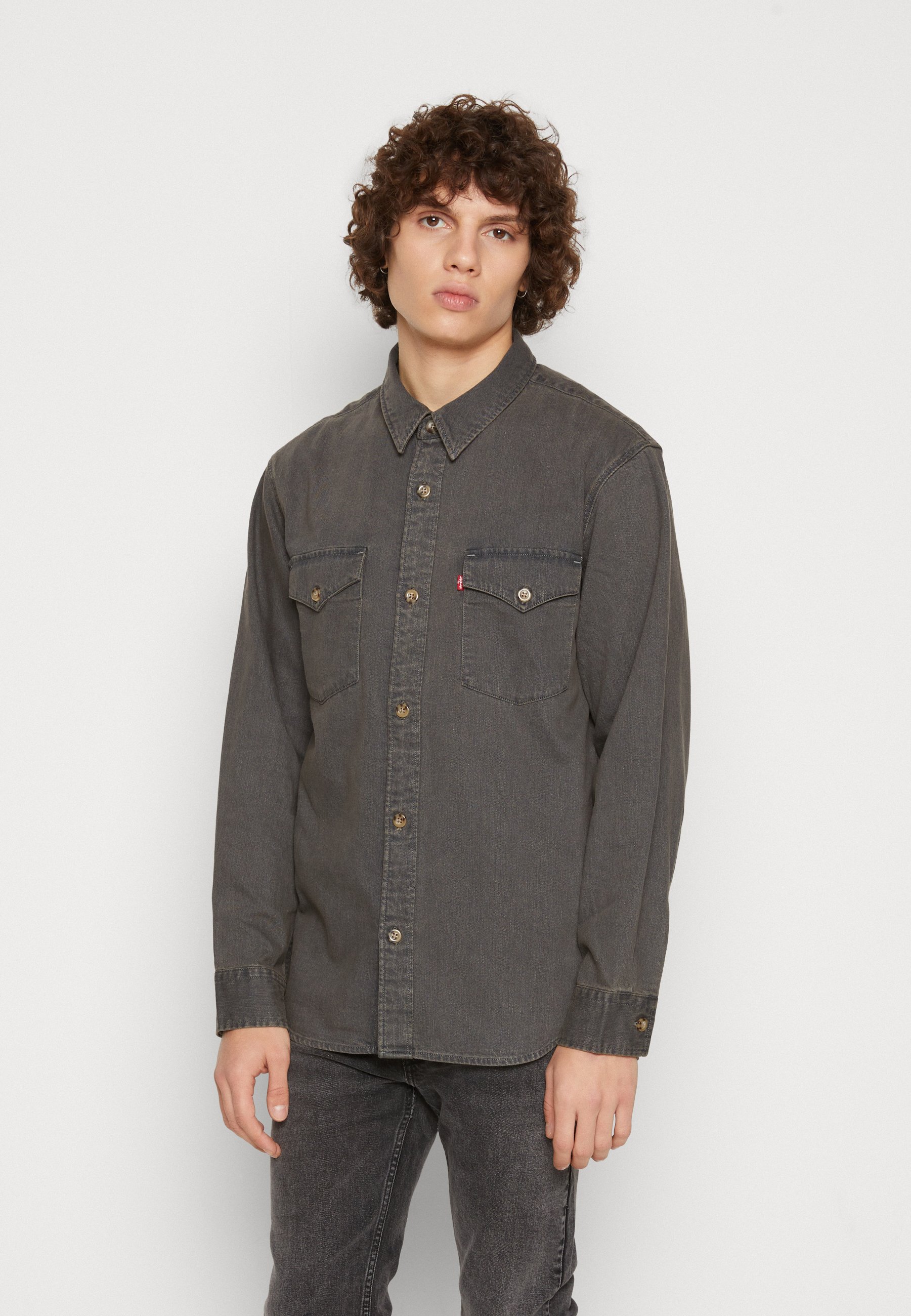 Levi's® RELAXED FIT WESTERN - Shirt - sophomore year/grey denim
