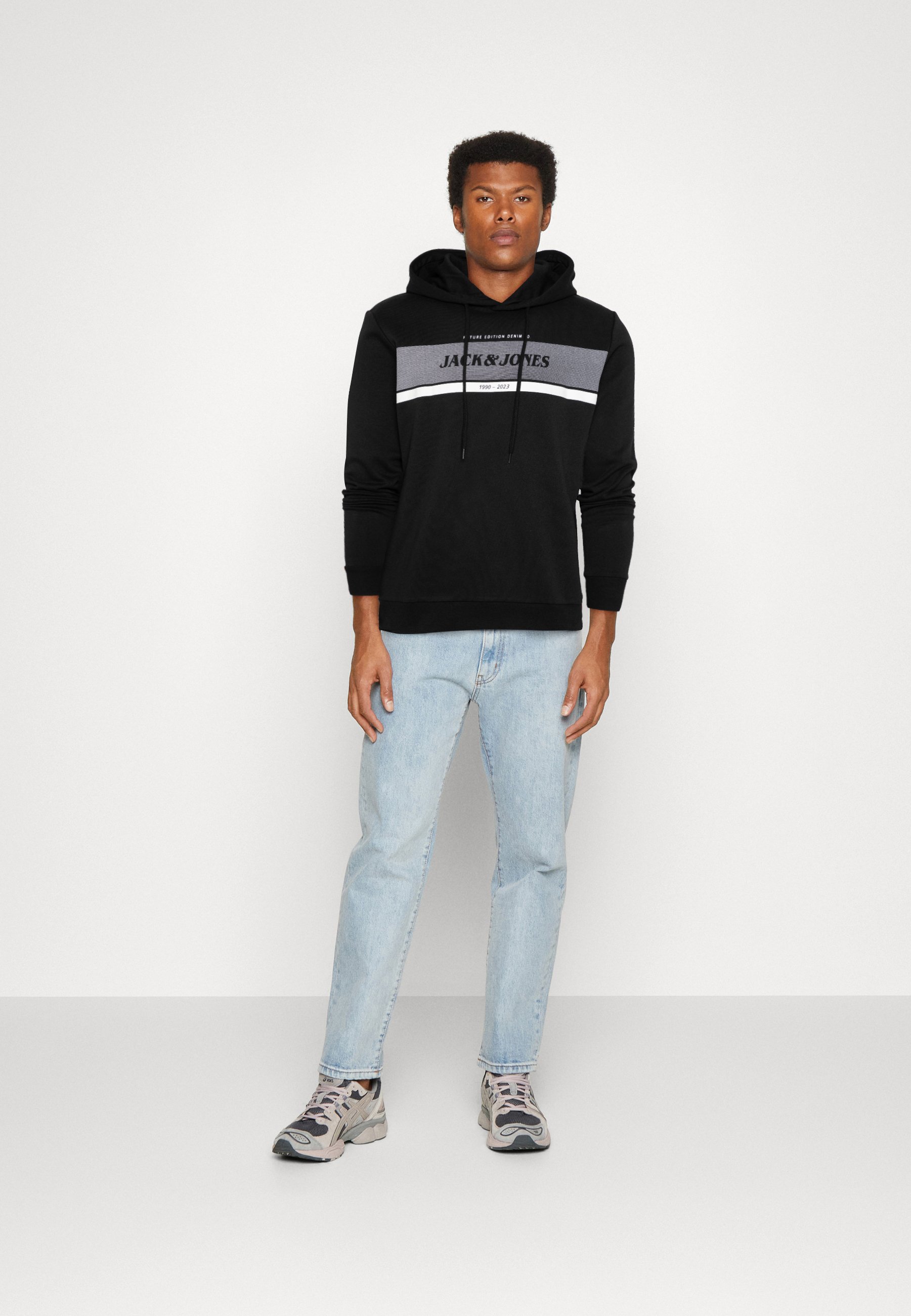 Jack &Jones JJALEX HOOD - Sweatshirt - black