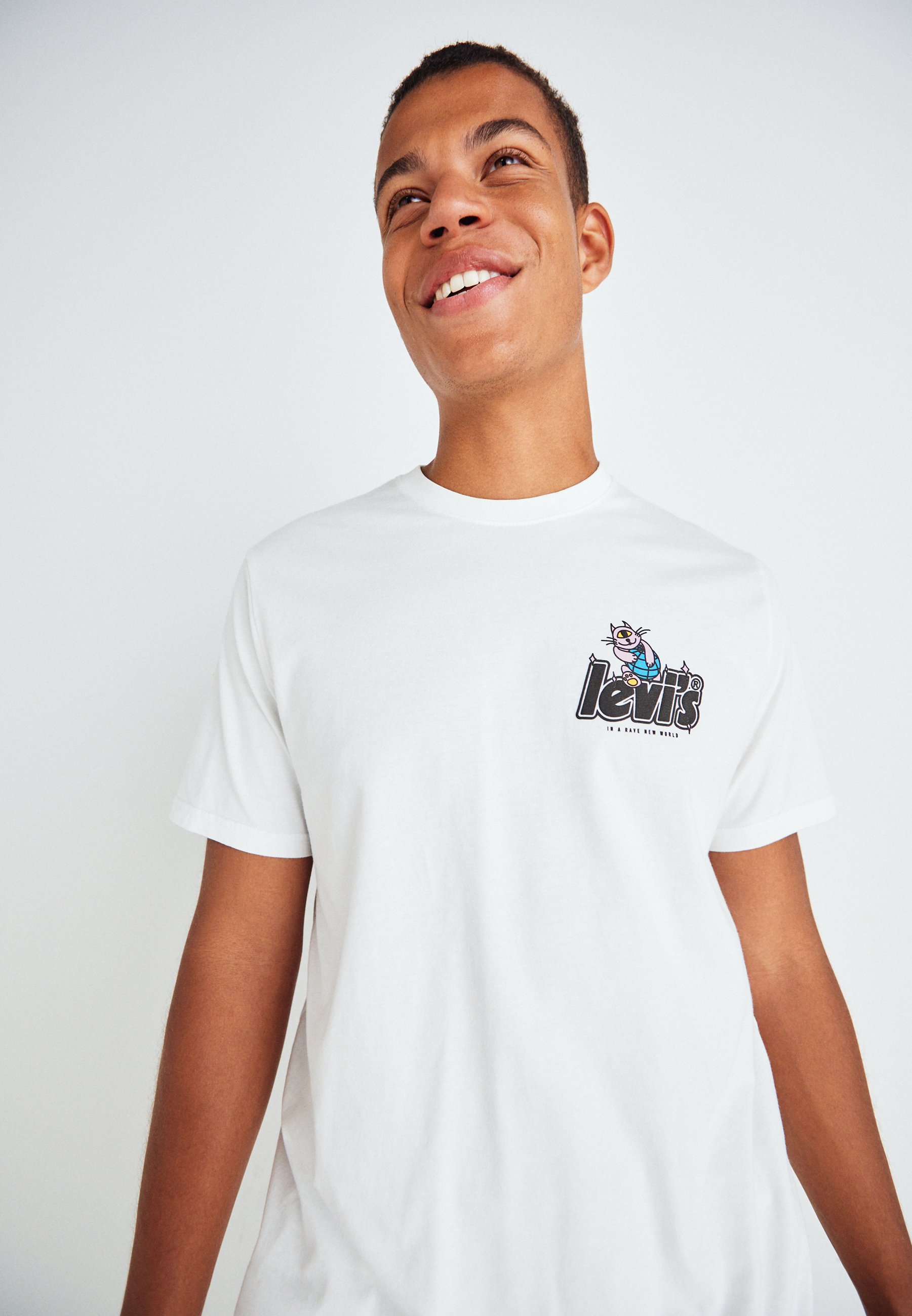 Levi's® TEE - Print T-shirt - white/white