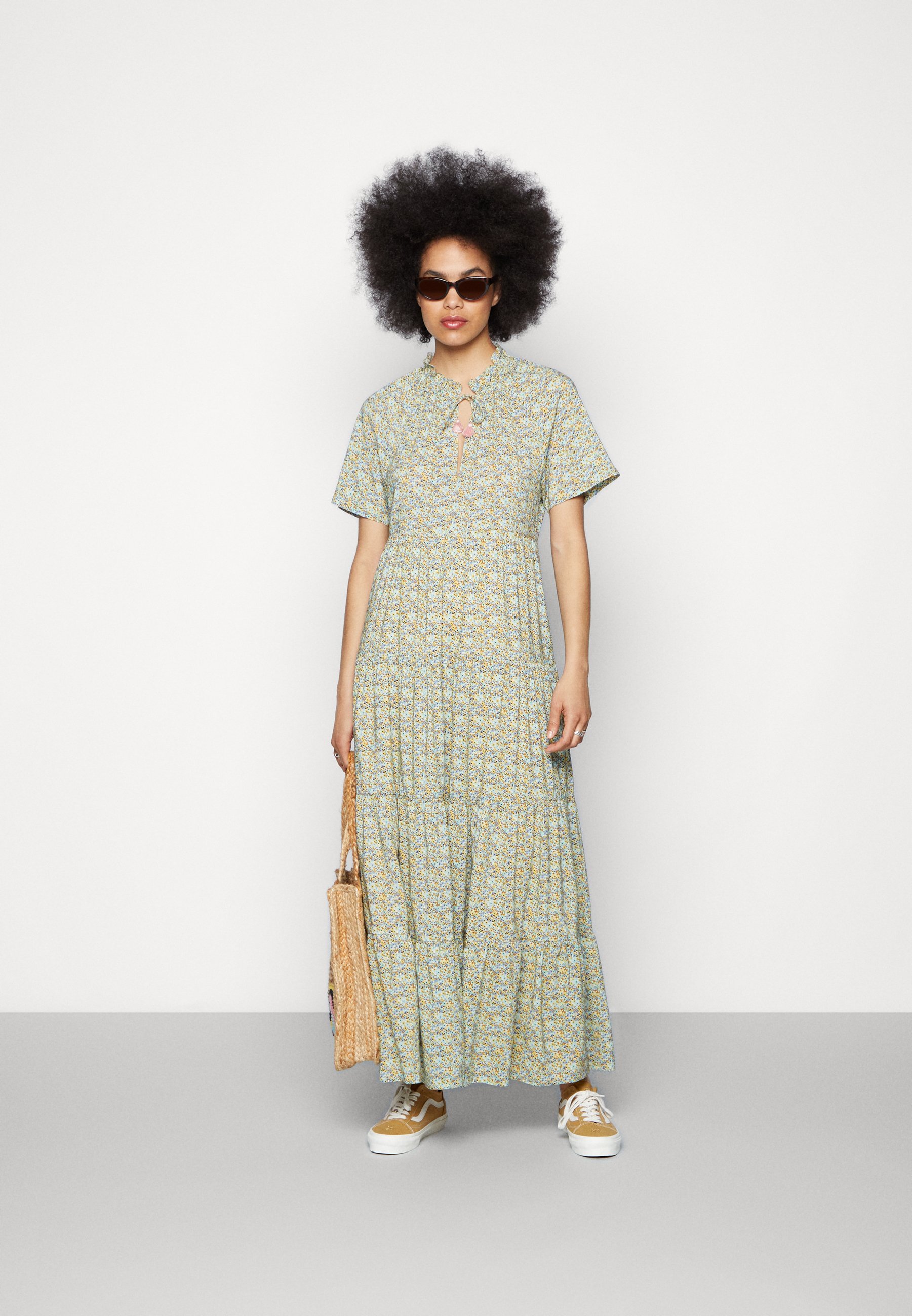 Scotch & Soda FLOWY DRESS - Maxi dress - combo/green