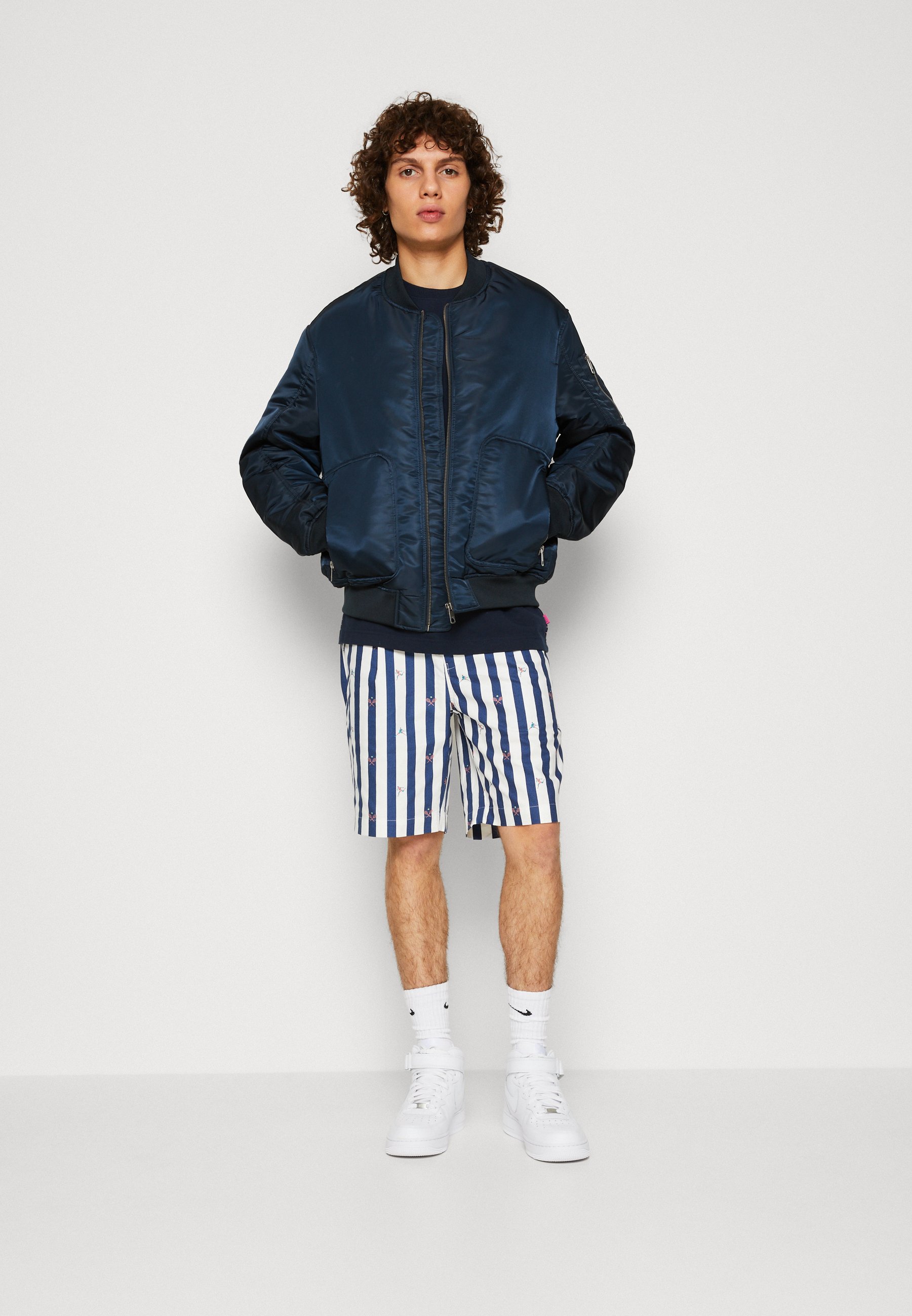 Scotch & Soda BLAKE BERMUDA - Shorts - tennis mini/dark blue