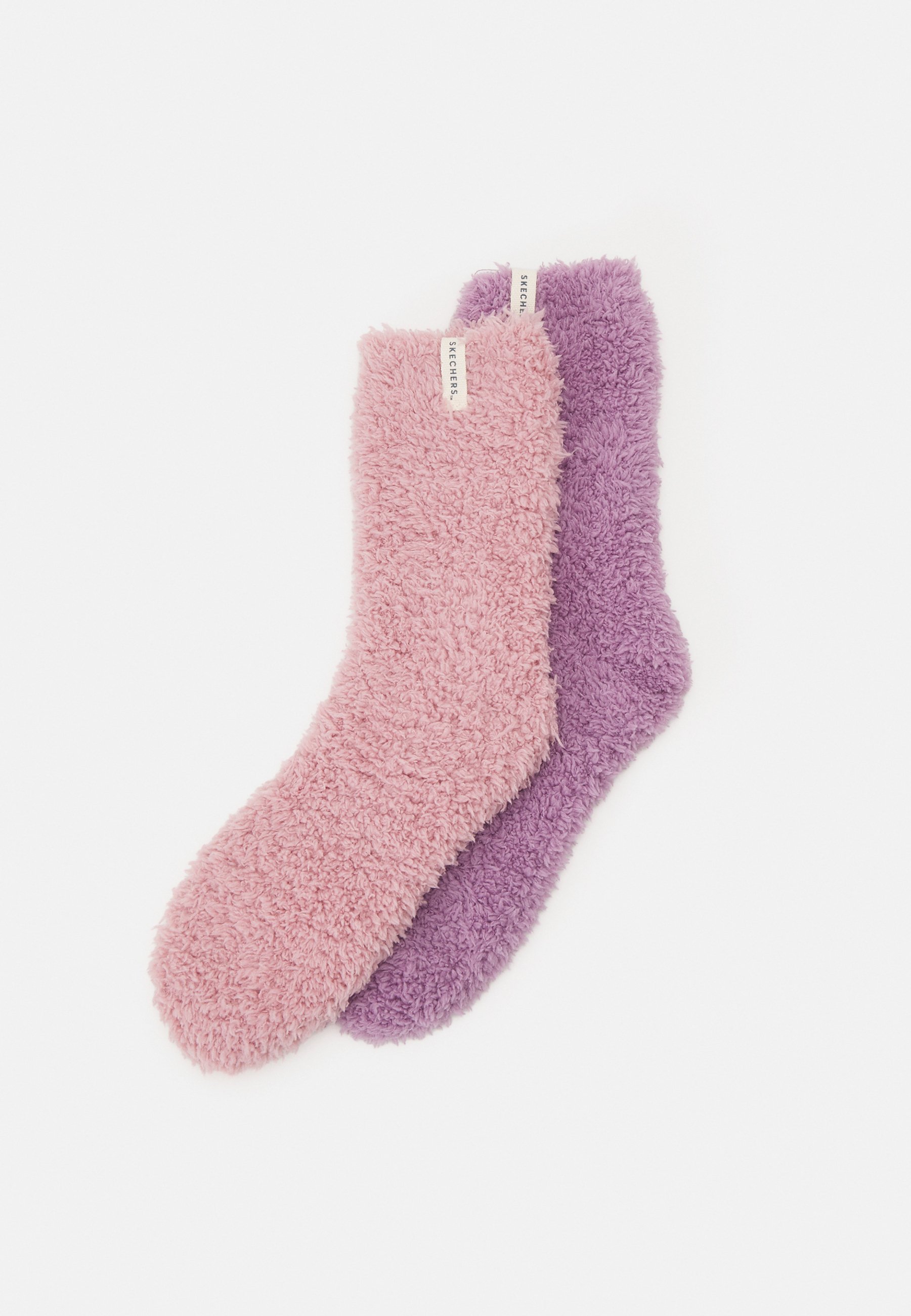 Skechers WOMEN COZY FUZZY SOCKS 2 PACK - Socks - sea frog/purple