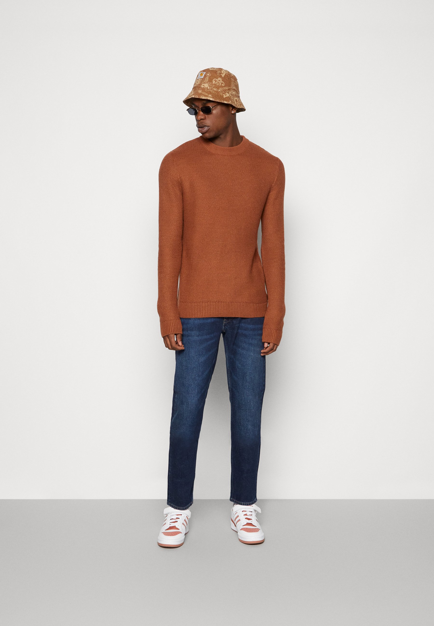 Jack &Jones JORBLAKE CREW NECK - Jumper - tortoise shell/brown