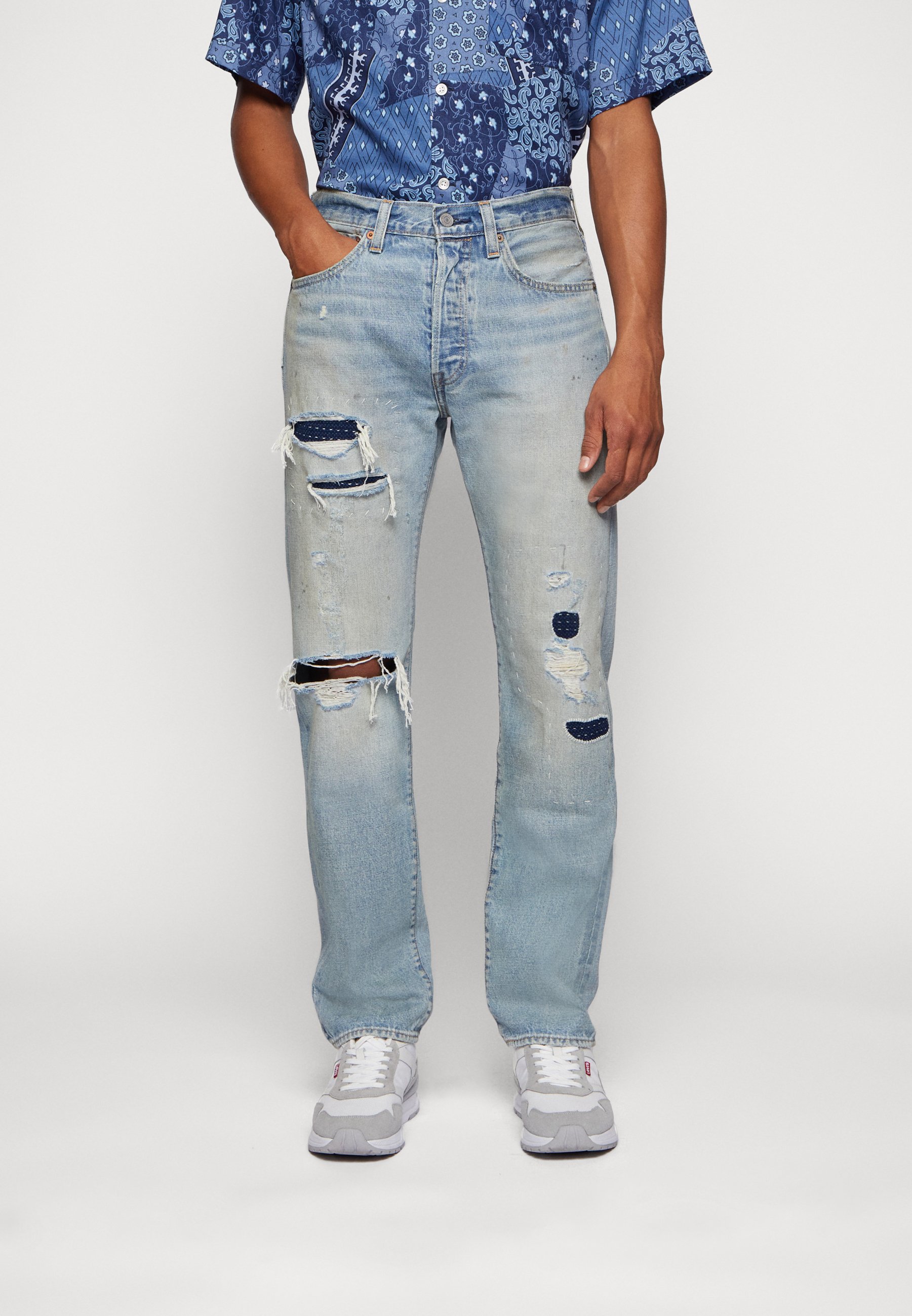 Levi's® 501® ORIGINAL - Straight leg jeans - looseleaf selvedge/blue denim