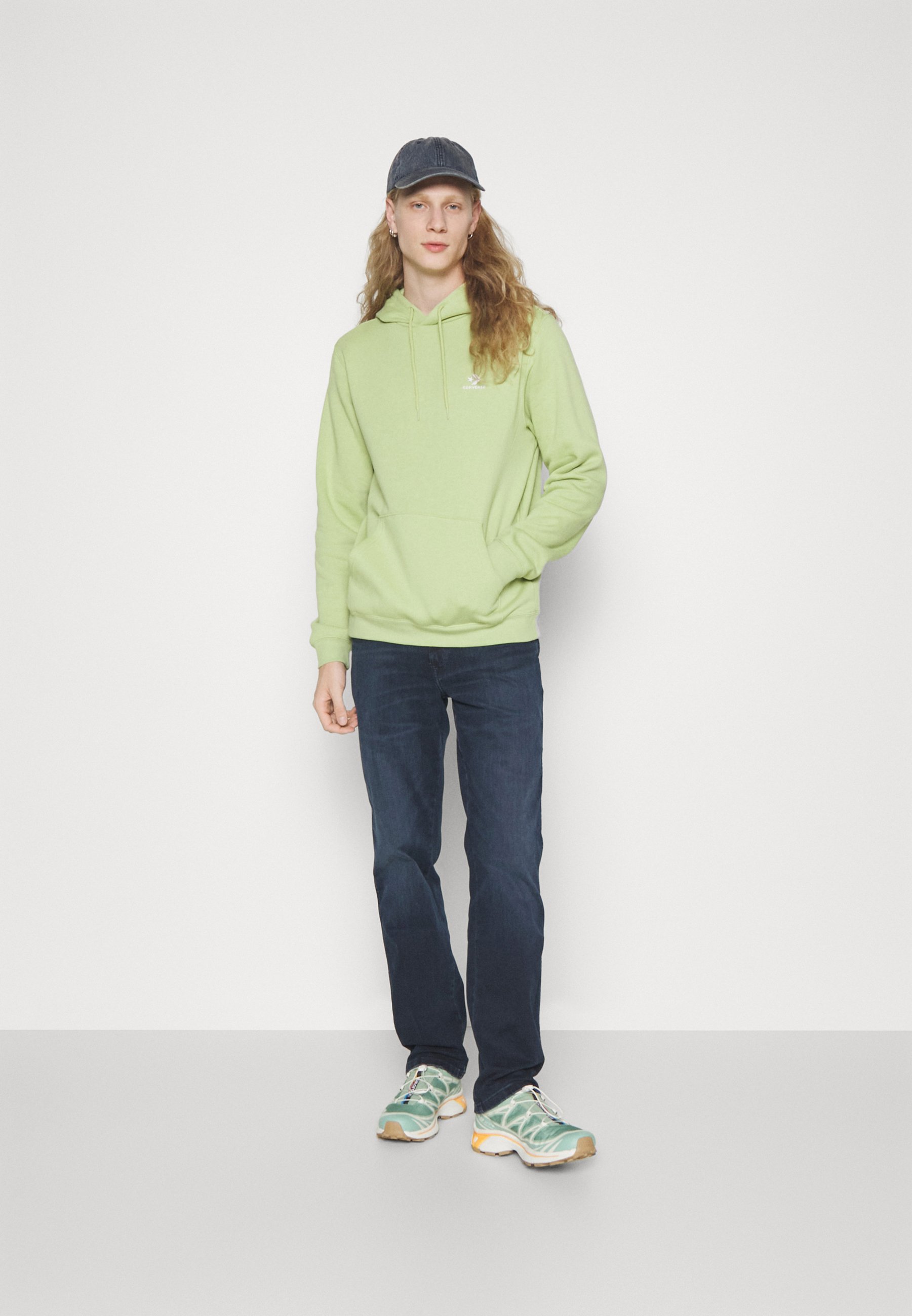 Converse GO TO EMBROIDERED STAR CHEVRON STANDARD FIT HOODIE UNISEX - Hoodie - vitality green/light green