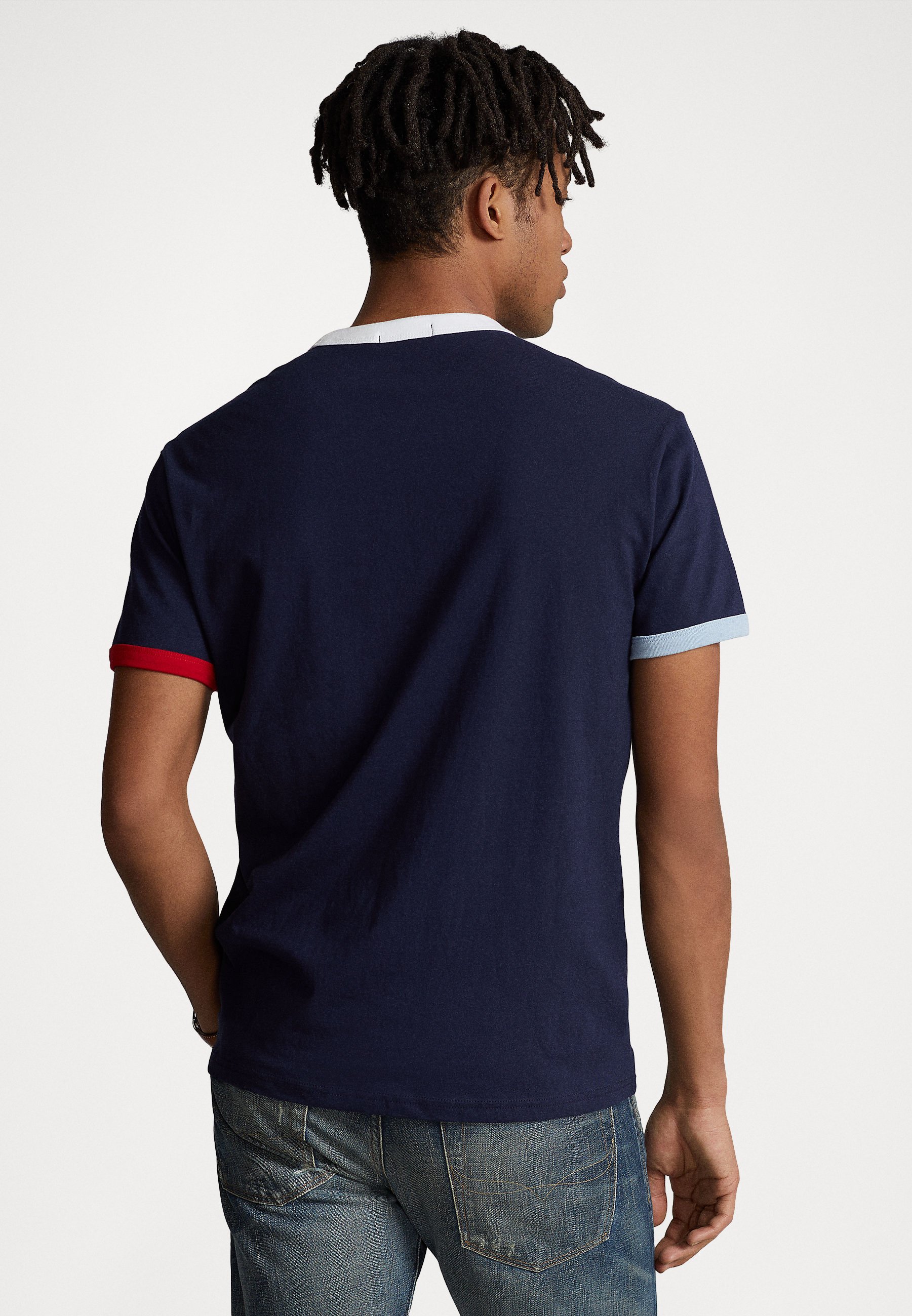 Polo Ralph Lauren SHORT SLEEVE - Print T-shirt - cruise navy/dark blue