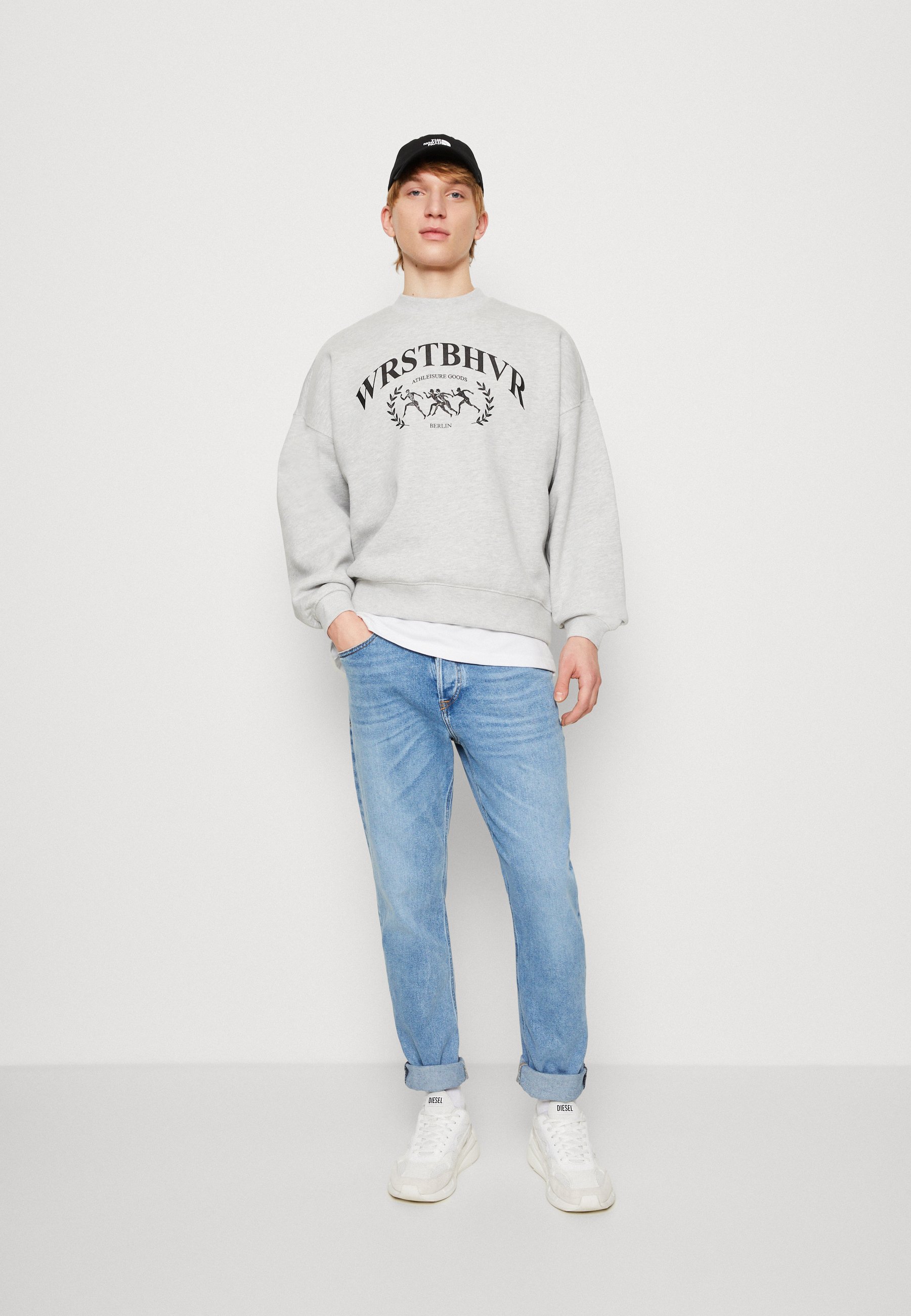 Diesel FINING - Jeans Tapered Fit - denim/blue denim