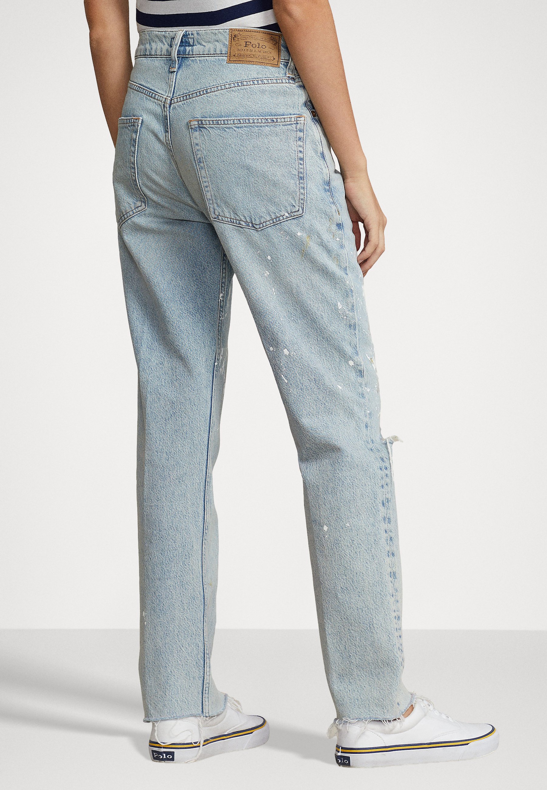 Polo Ralph Lauren CROPPED - Straight leg jeans - heisler wash/blue denim