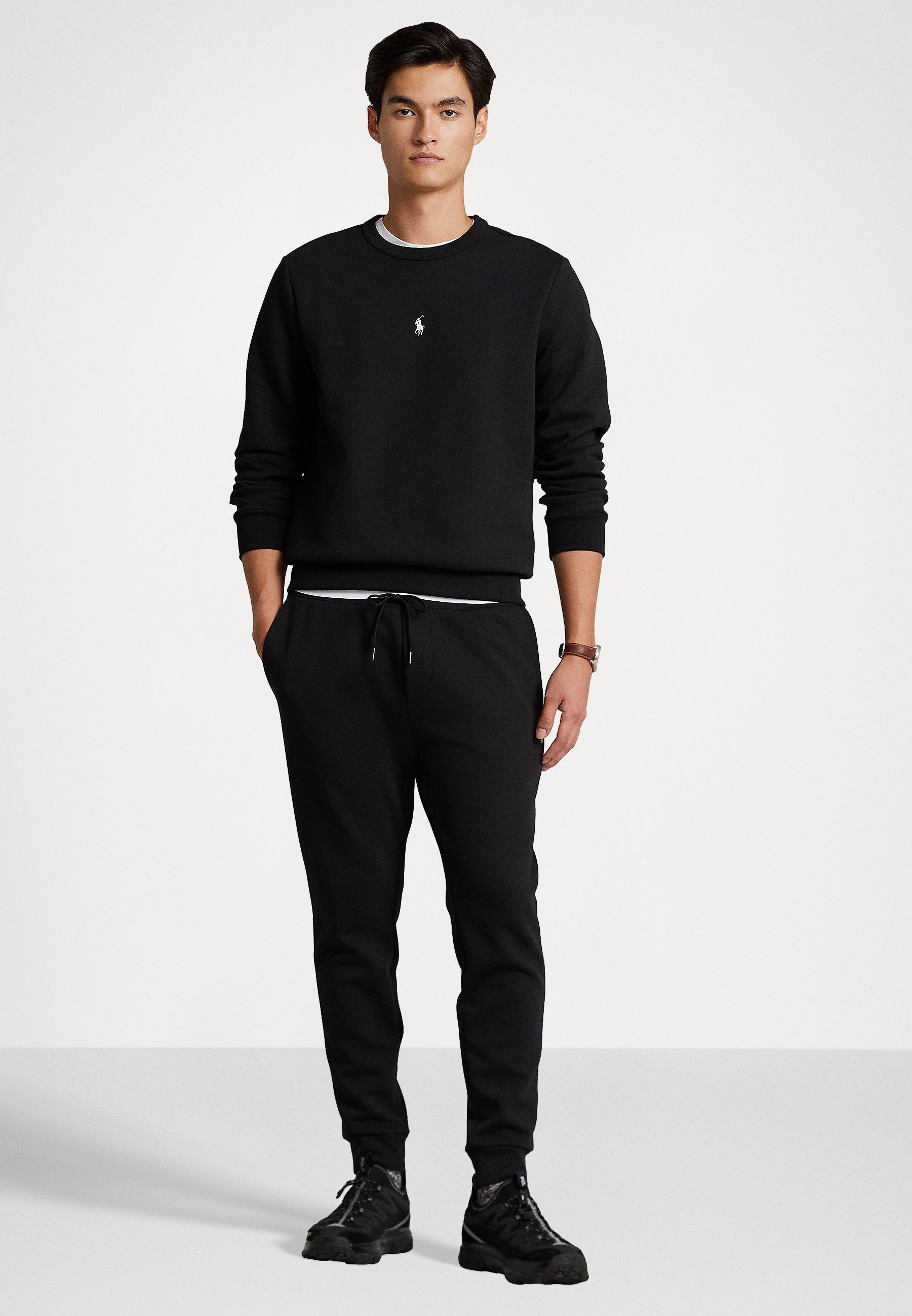 Polo Ralph Lauren DOUBLE-KNIT PULLOVER - Sweatshirt - black