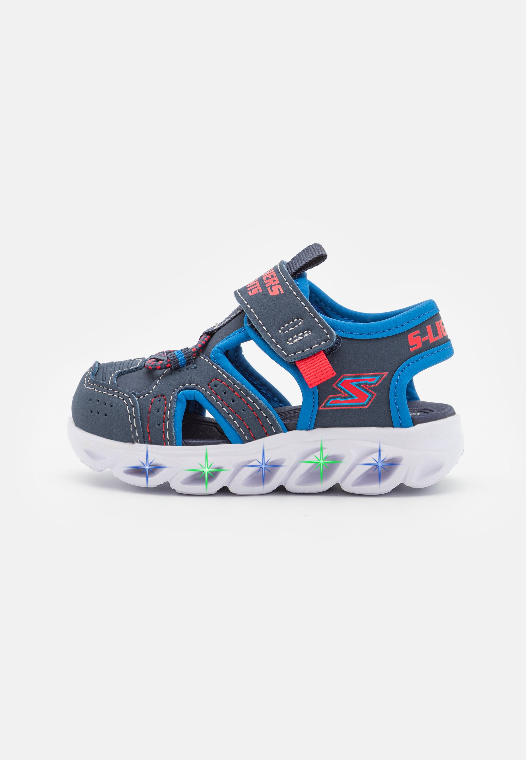 Skechers LIGHTED FISHERMAN STRAP PULL TAB - Sandals - navy/blue/red/dark blue