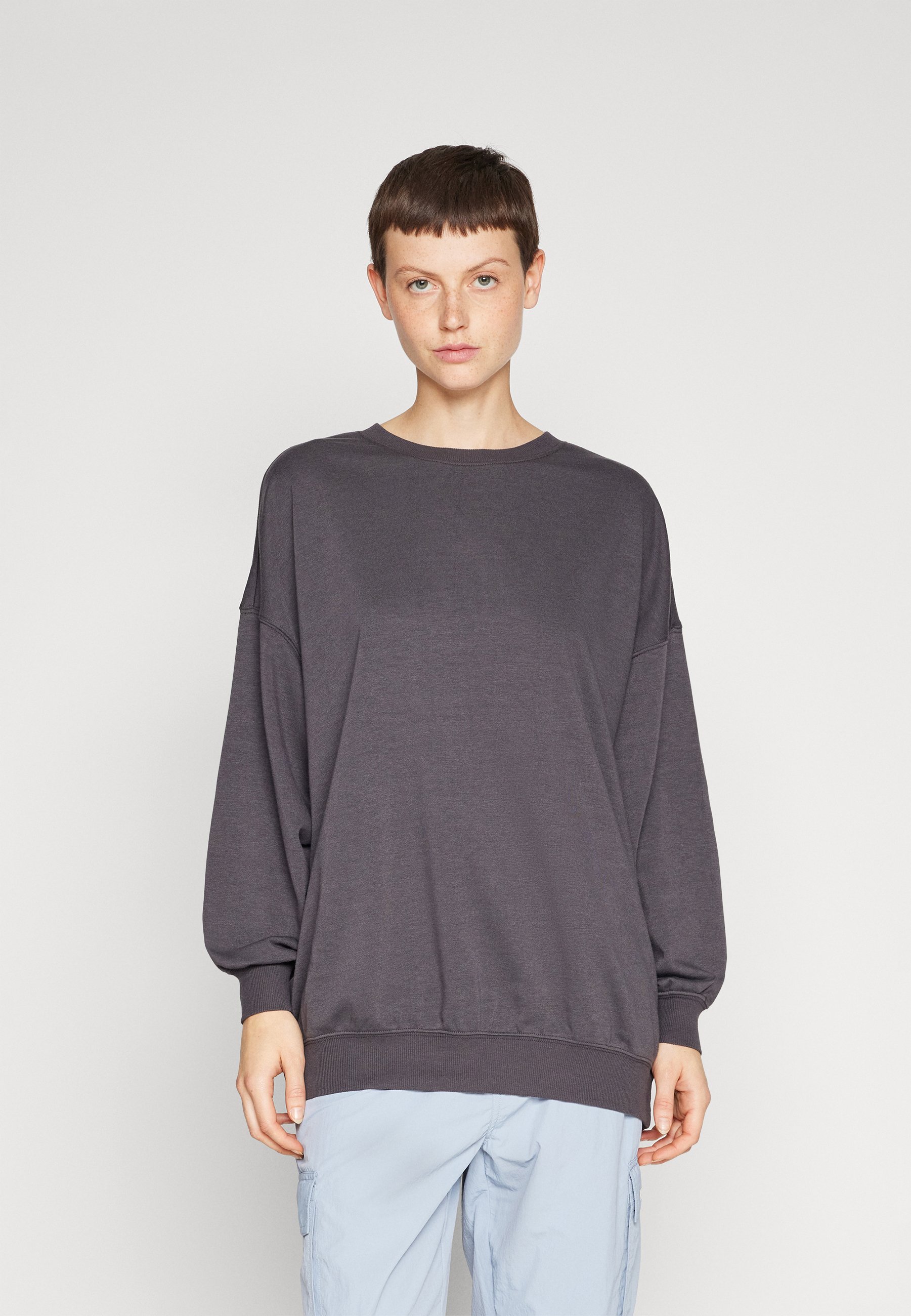 ONLY ONLDIANA OVERSIZE O-NECK - Sweatshirt - phantom/dark grey