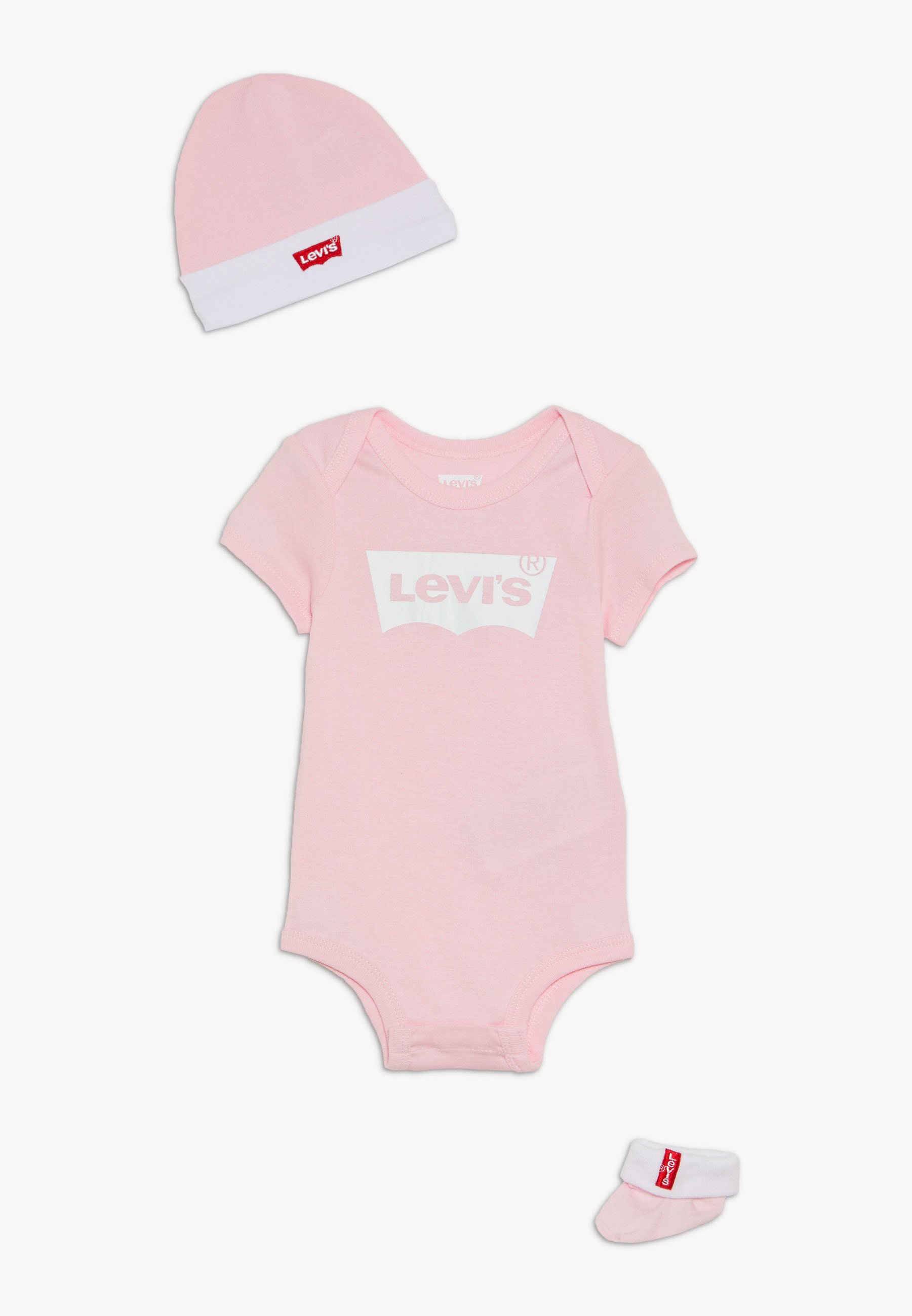 Levi's® CLASSIC BATWING INFANT BOOTIE BOXED SET - Beanie - fairy tale/light pink
